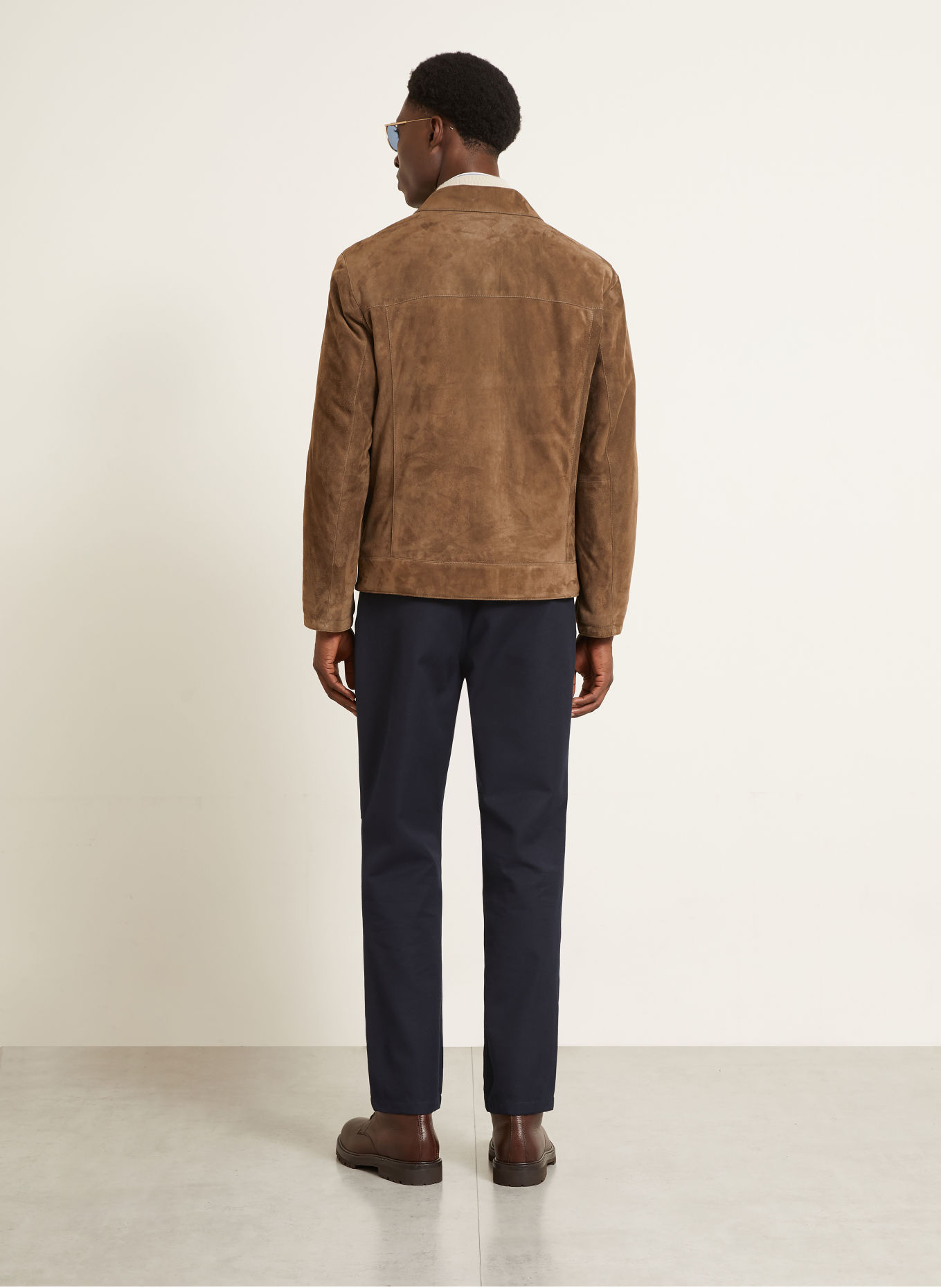BRUNELLO CUCINELLI Extra Slim Fit Chinos: DARK BLUE