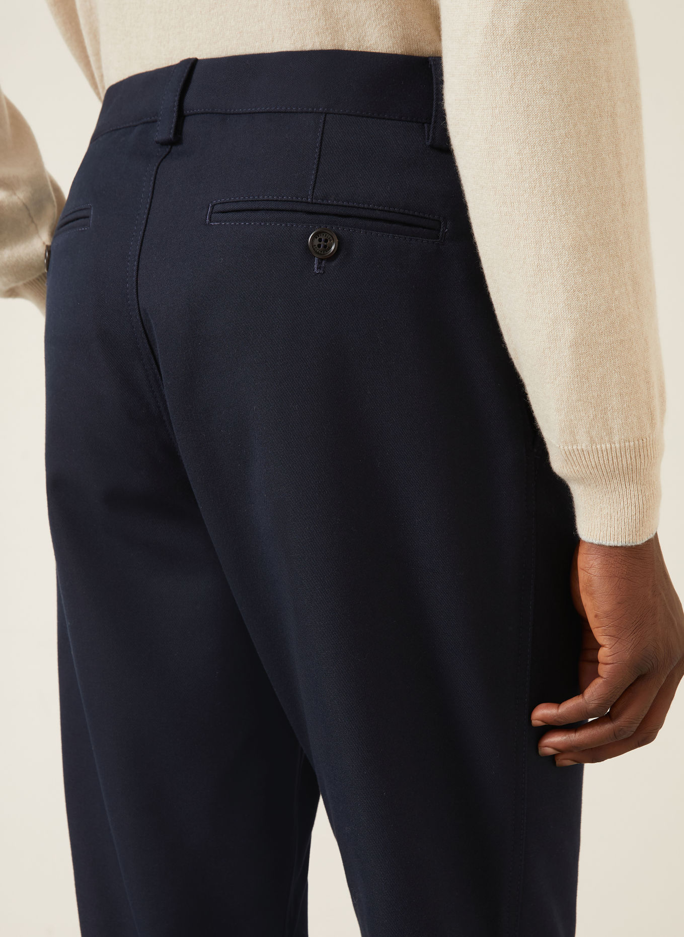 BRUNELLO CUCINELLI Extra Slim Fit Chinos: DARK BLUE