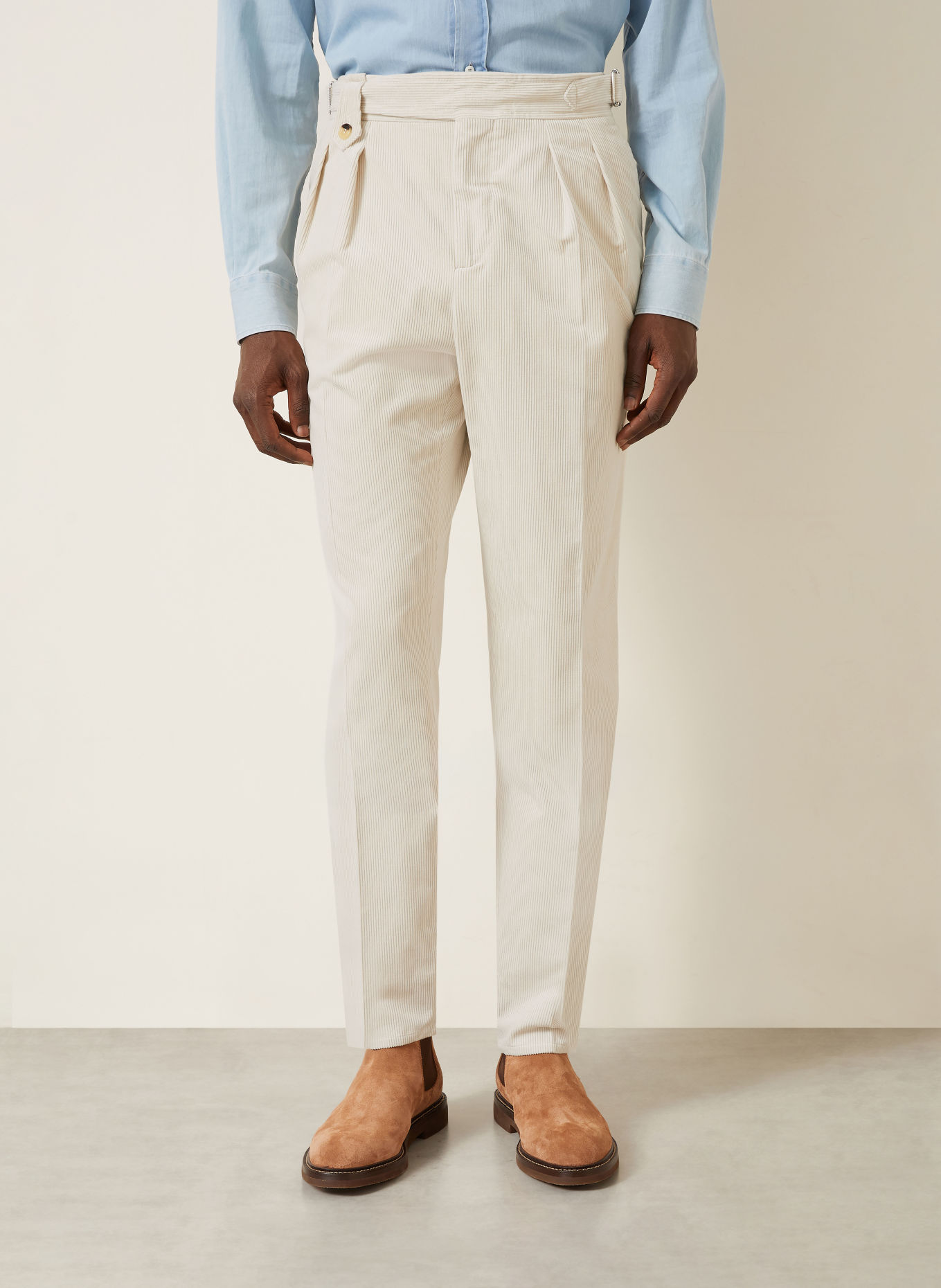 BRUNELLO CUCINELLI Corduroy Pants, Extra Slim Fit: BEIGE