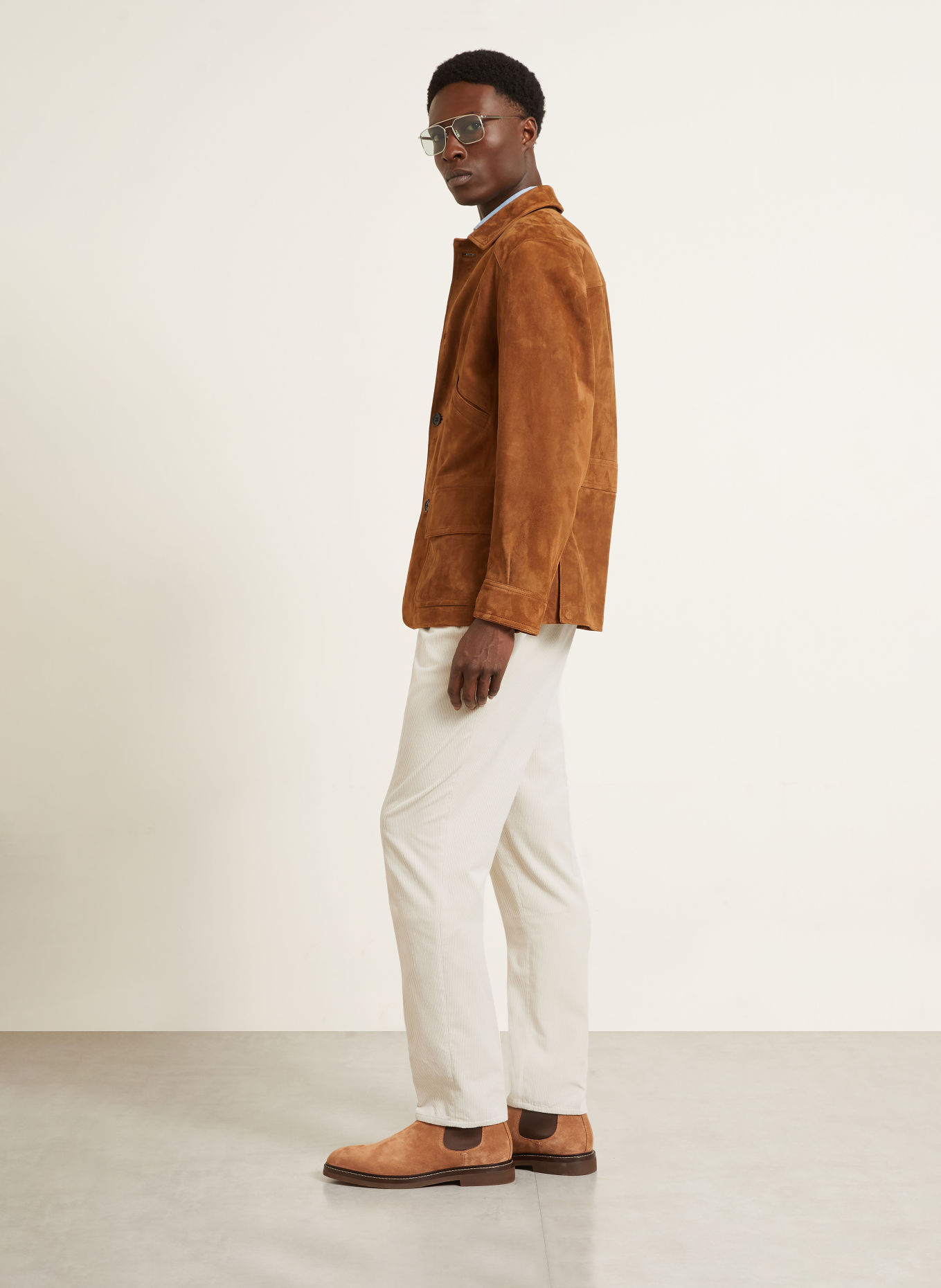 BRUNELLO CUCINELLI Corduroy Pants, Extra Slim Fit: BEIGE