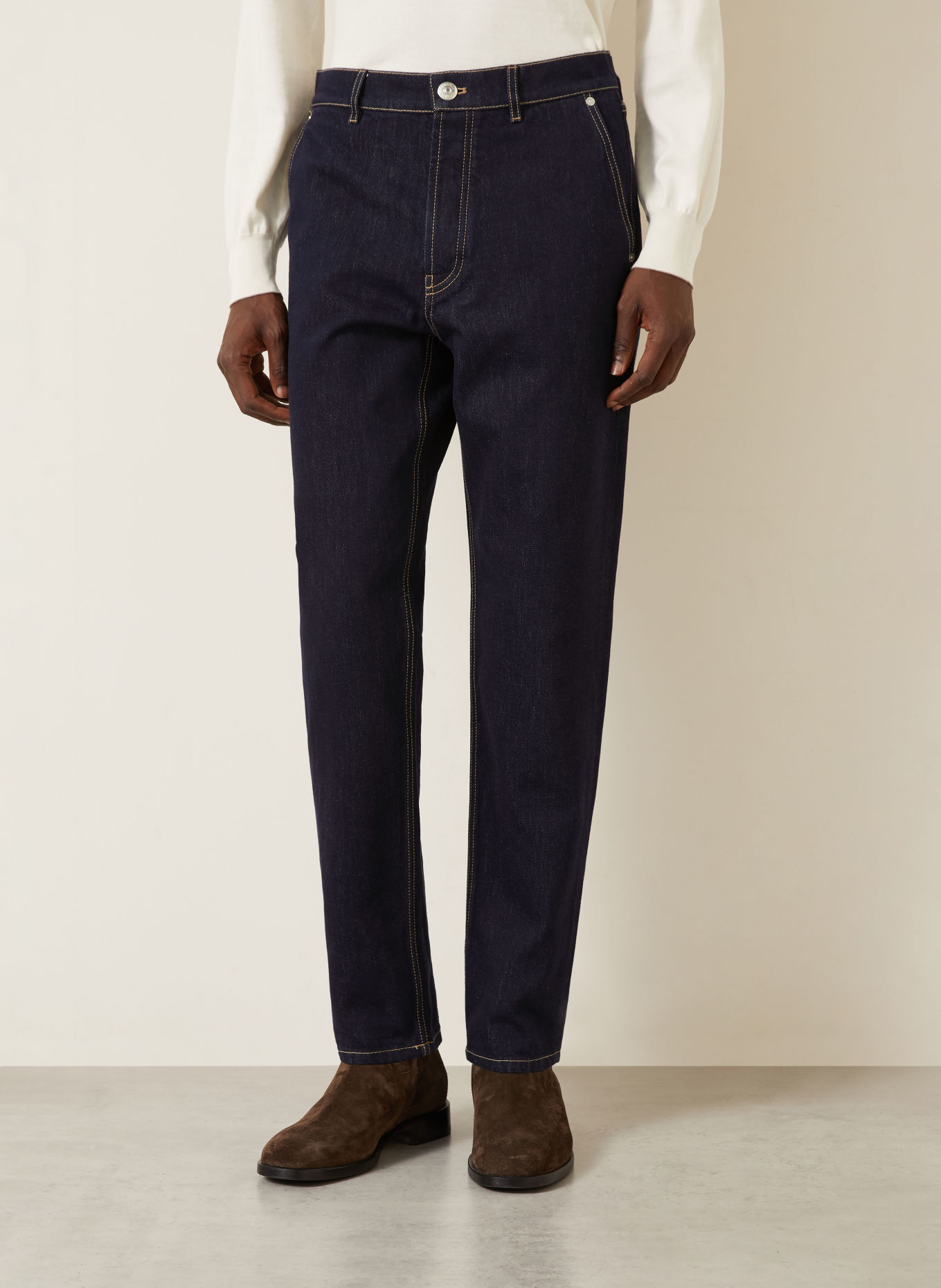 BRUNELLO CUCINELLI Iconic Fit Jeans: C001 Blue denim