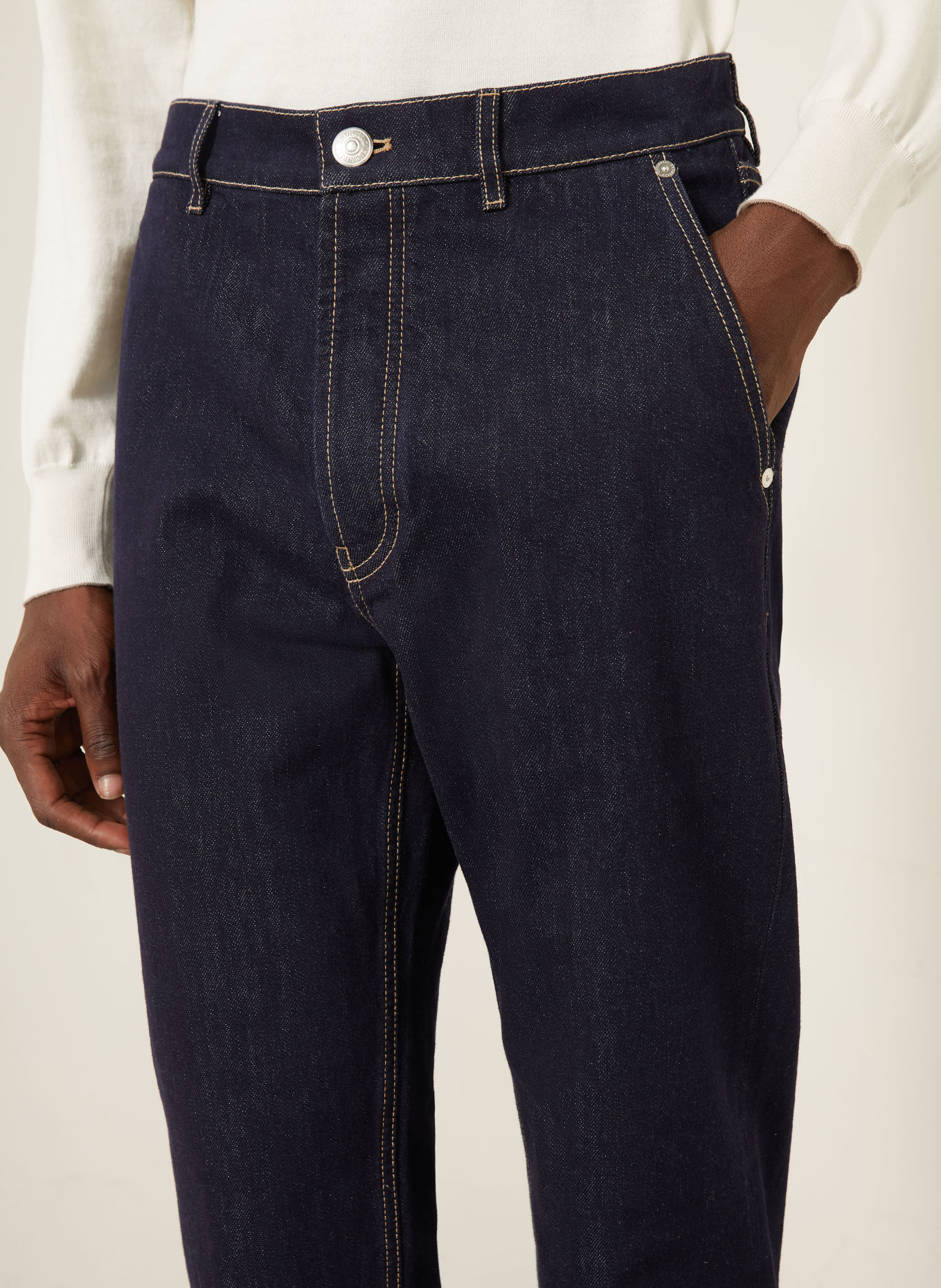 BRUNELLO CUCINELLI Iconic Fit Jeans: C001 Blue denim