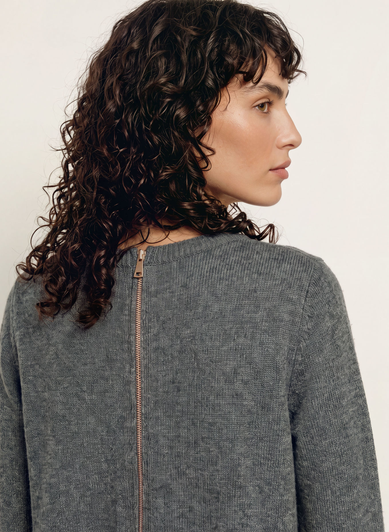 ba&sh ATESS Knit Dress: GRAY