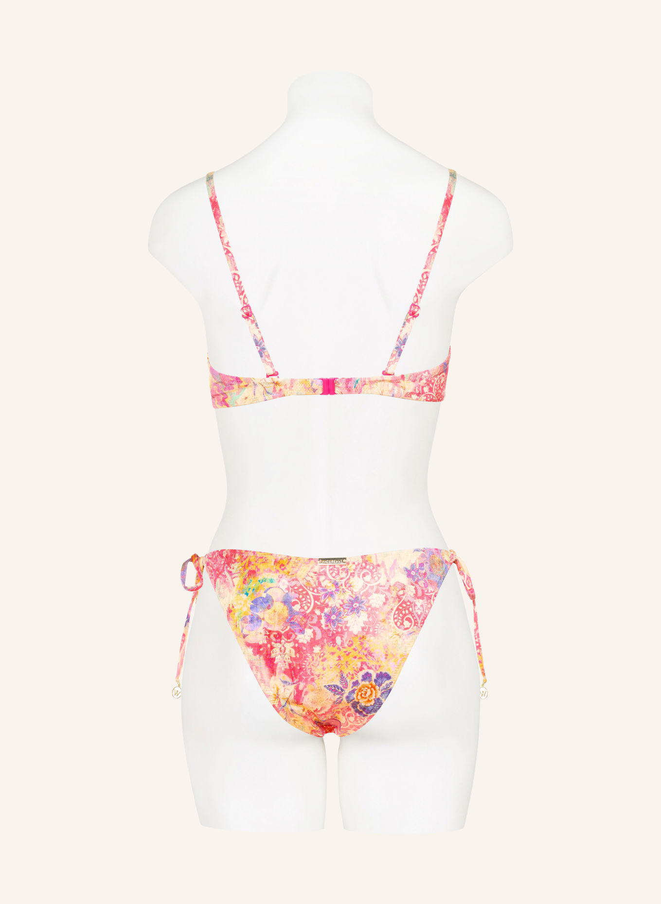 watercult Underwire bikini top ORNAMENT DRIFT: DARK YELLOW / PURPLE / PINK
