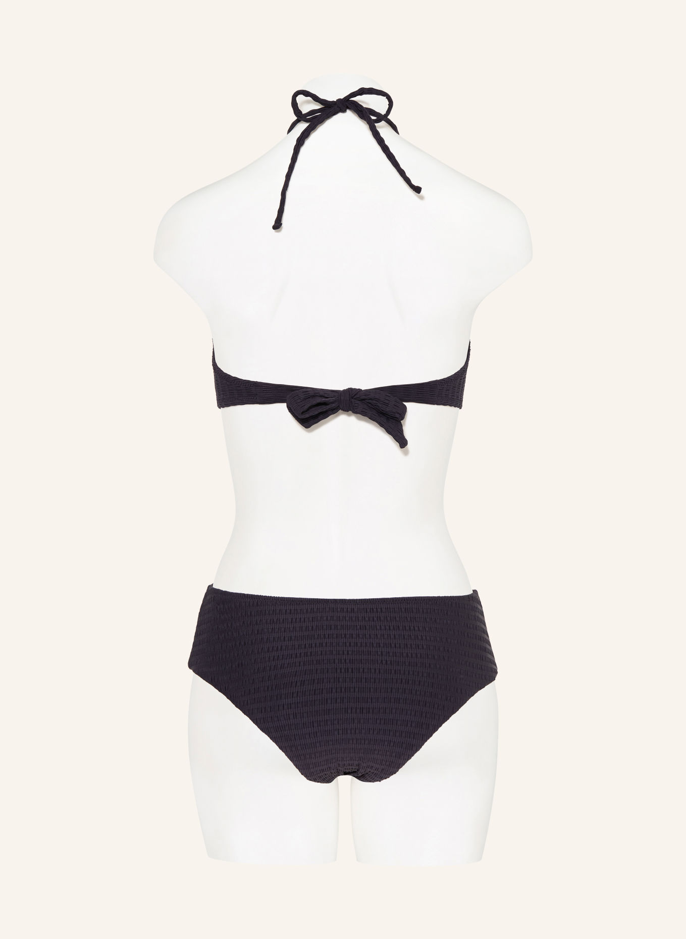 watercult ESSENTIAL TWIST High-waist bikini bottoms: BLACK