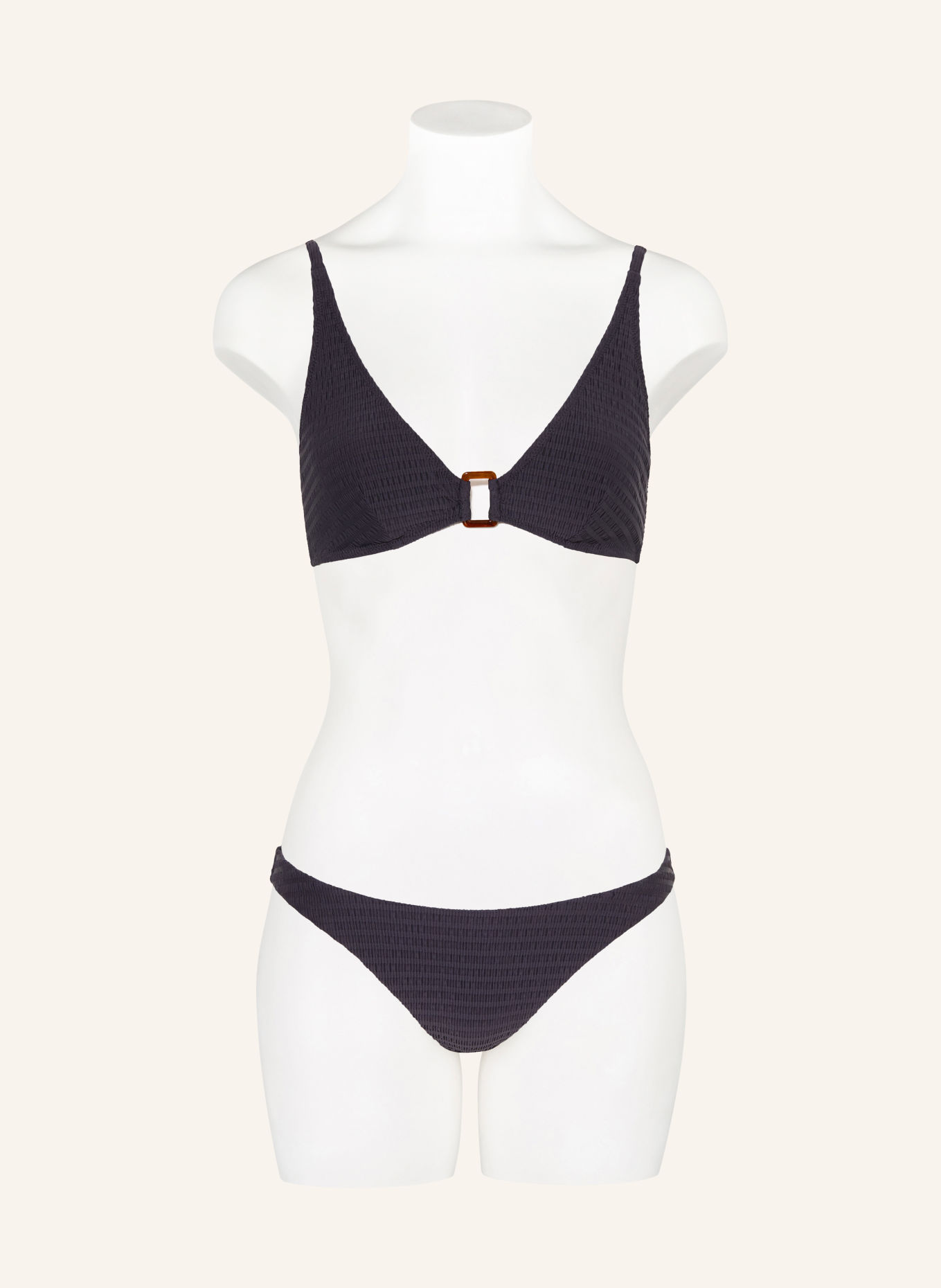 watercult Underwire bikini top ESSENTIAL TWIST: BLACK