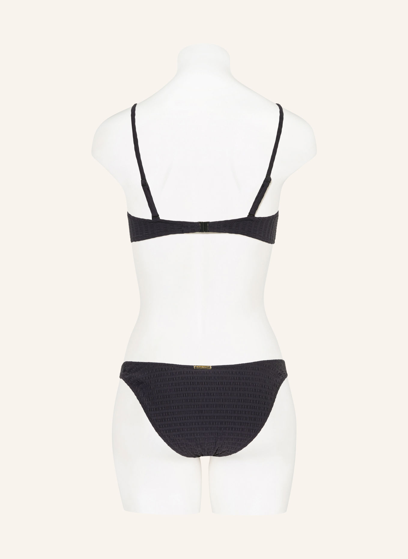 watercult Underwire bikini top ESSENTIAL TWIST: BLACK