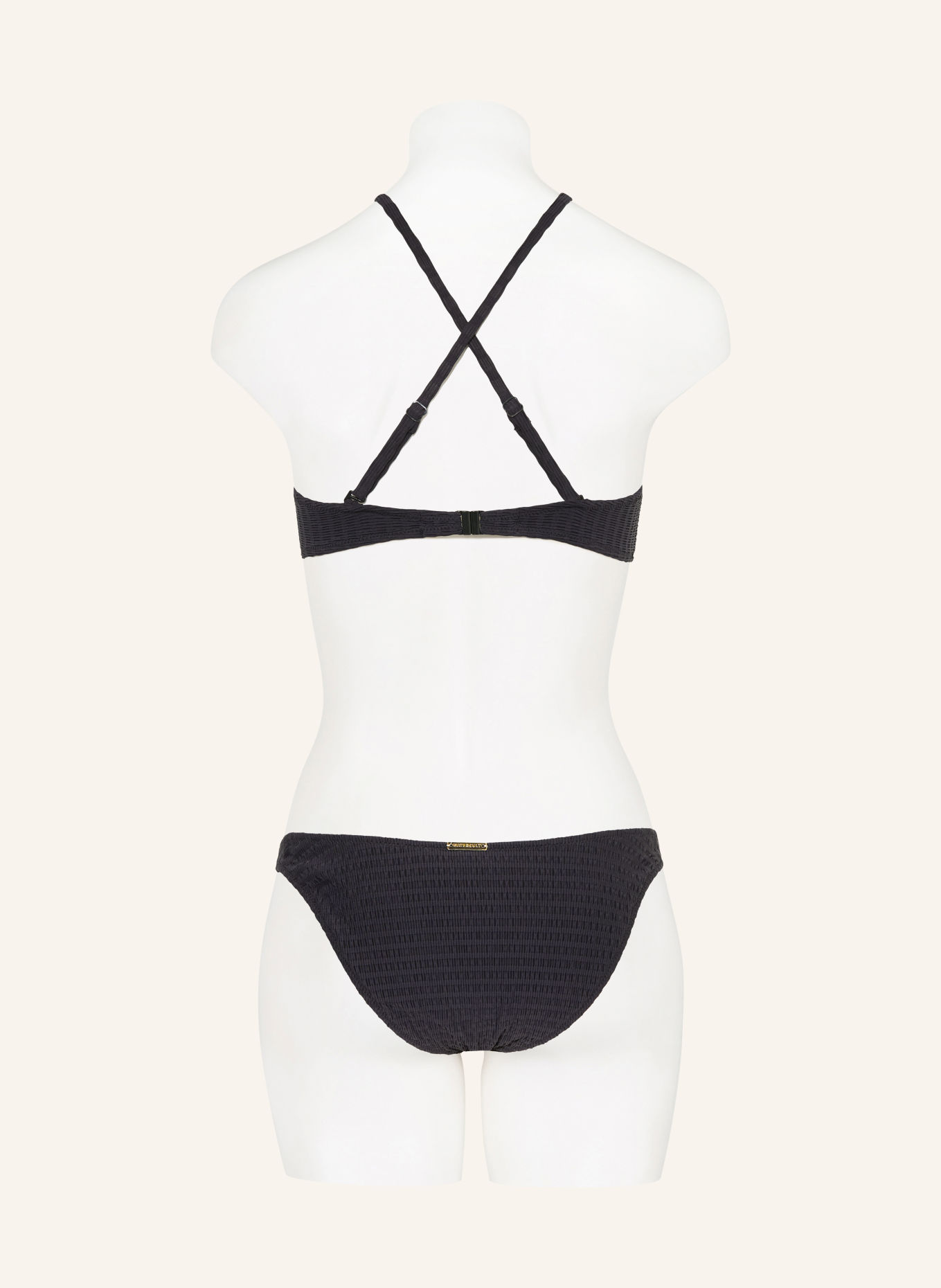 watercult Underwire bikini top ESSENTIAL TWIST: BLACK