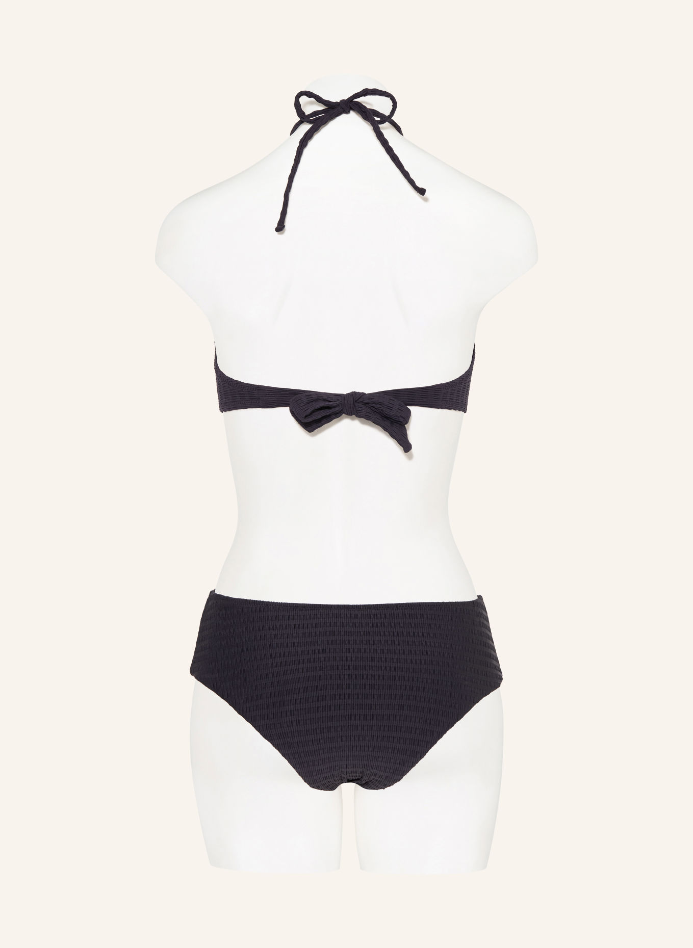 watercult ESSENTIAL TWIST Bandeau bikini top: BLACK