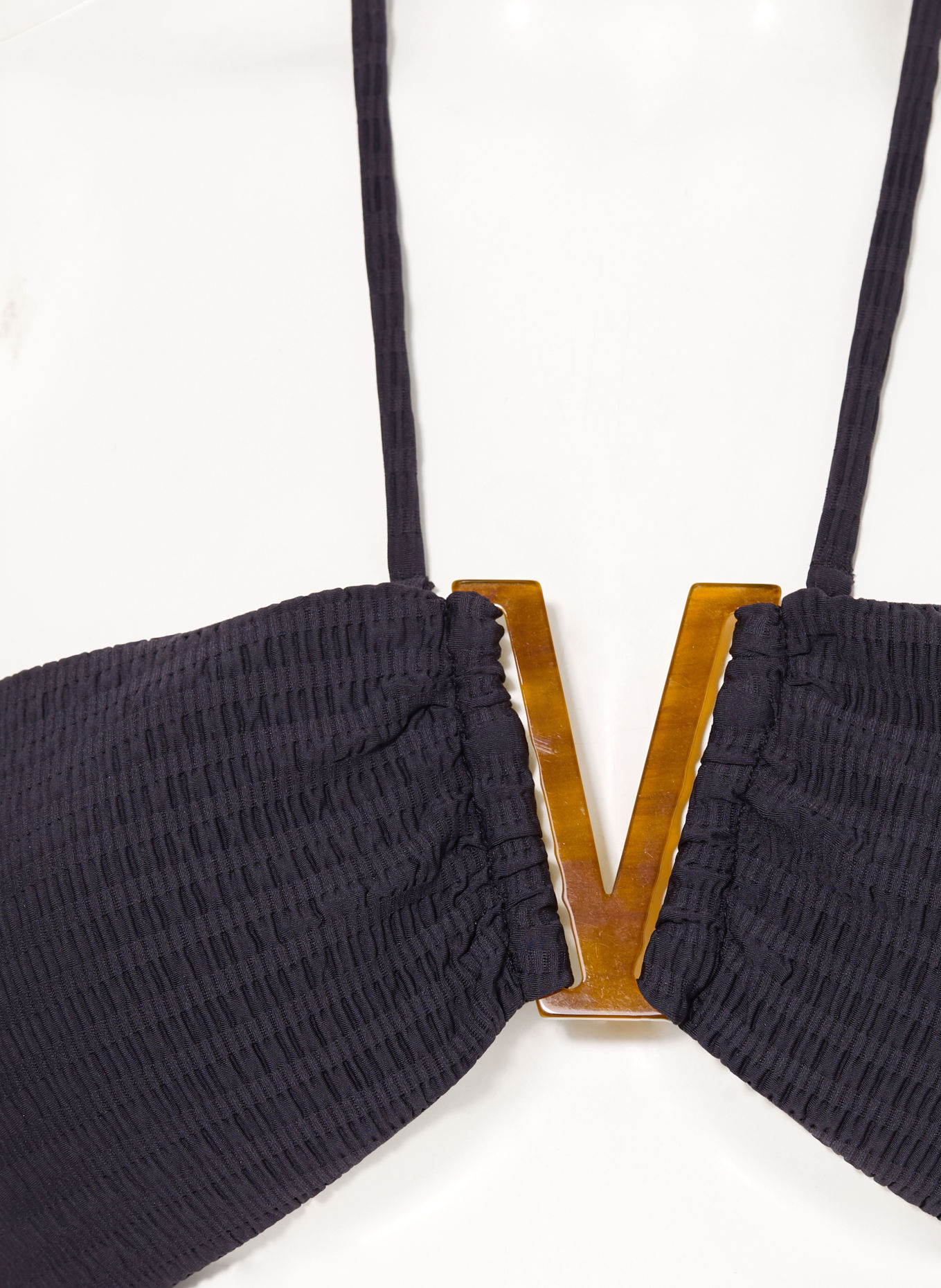 watercult ESSENTIAL TWIST Bandeau bikini top: BLACK