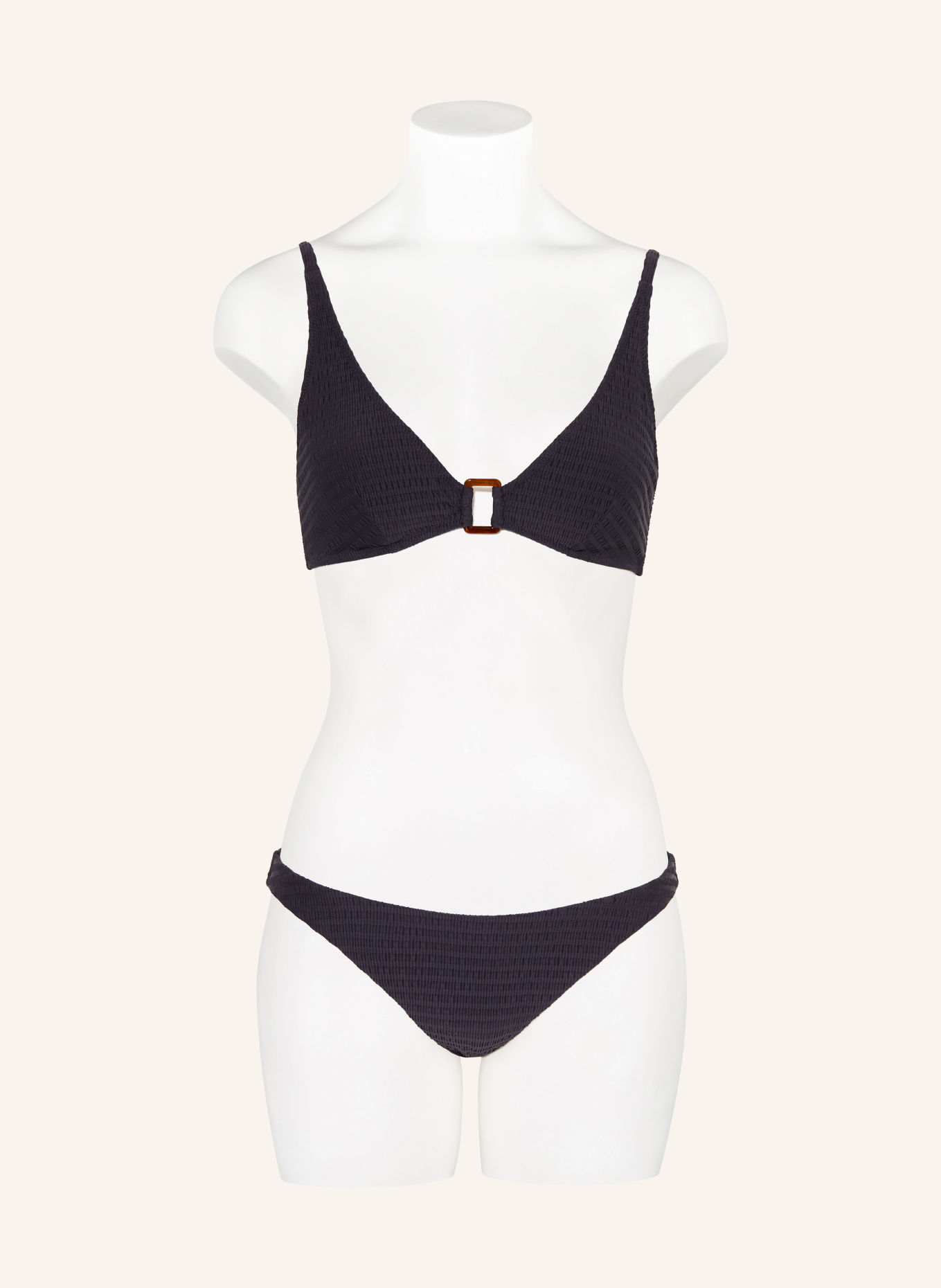watercult ESSENTIAL TWIST Brazilian bikini bottoms: BLACK