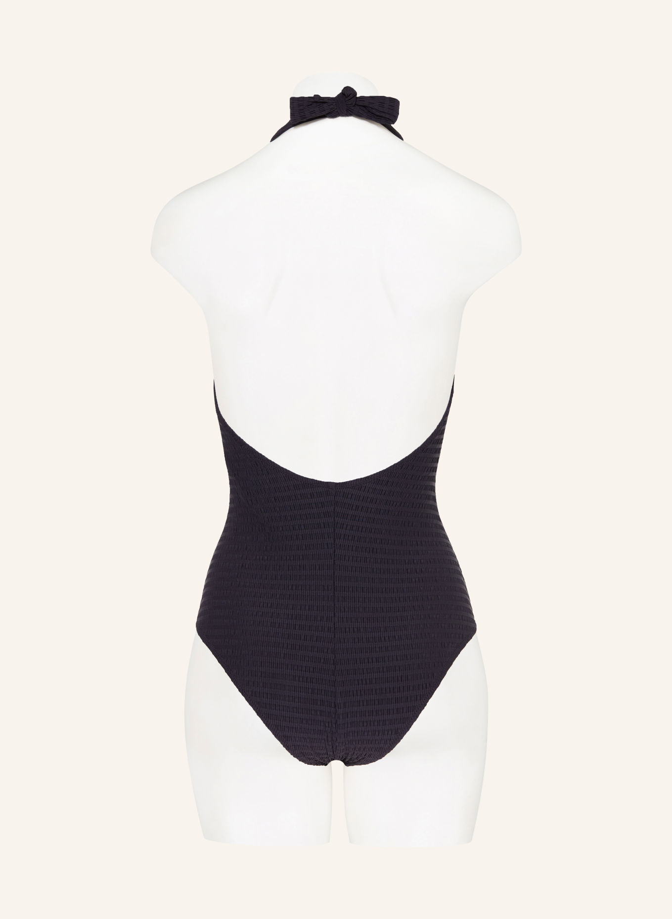 watercult ESSENTIAL TWIST Halter-neck swimsuit: BLACK