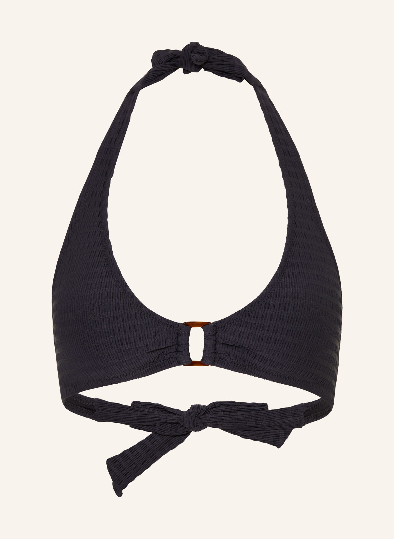 watercult ESSENTIEL TWIST Halterneck bikini top: BLACK