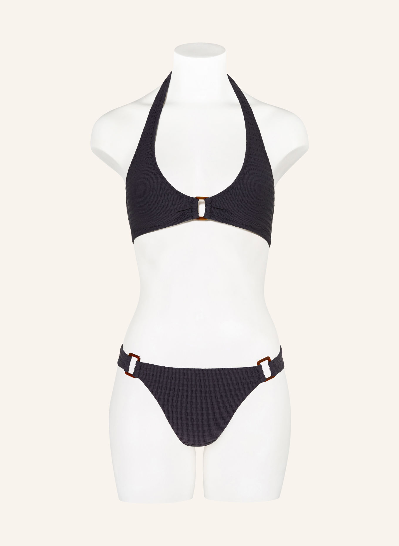 watercult ESSENTIEL TWIST Halterneck bikini top: BLACK