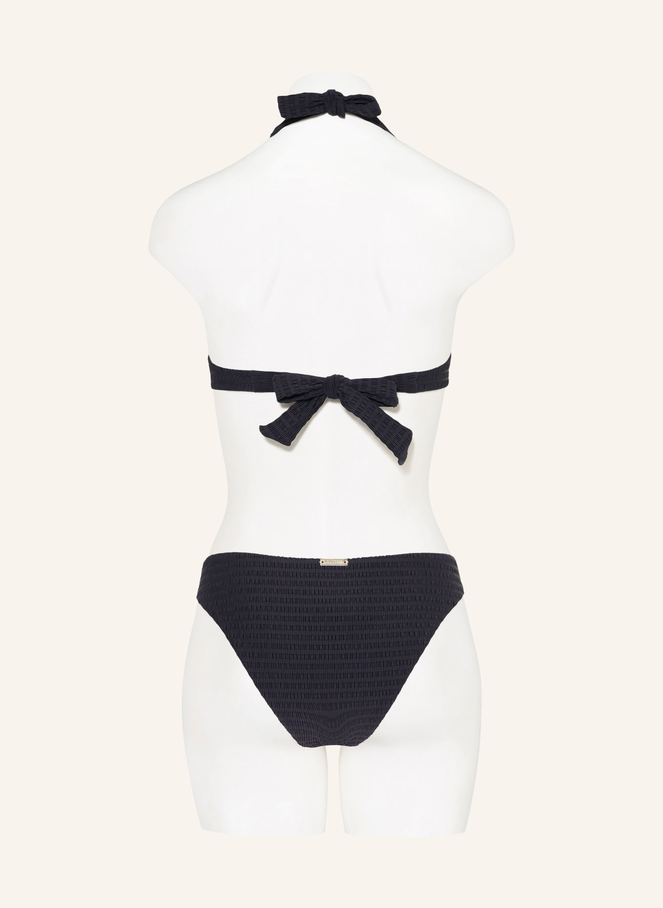 watercult ESSENTIEL TWIST Halterneck bikini top: BLACK