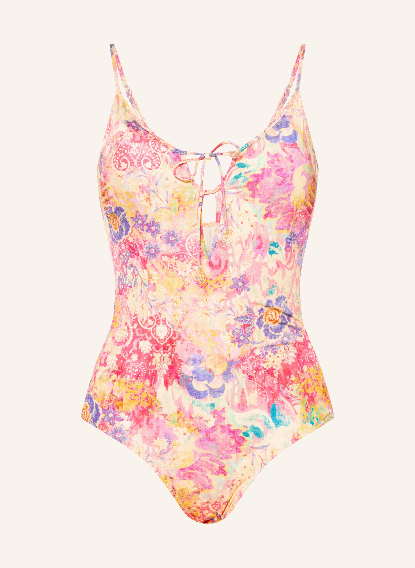 watercult ORNAMENT DRIFT Swimsuit: DARK YELLOW / PURPLE / PINK