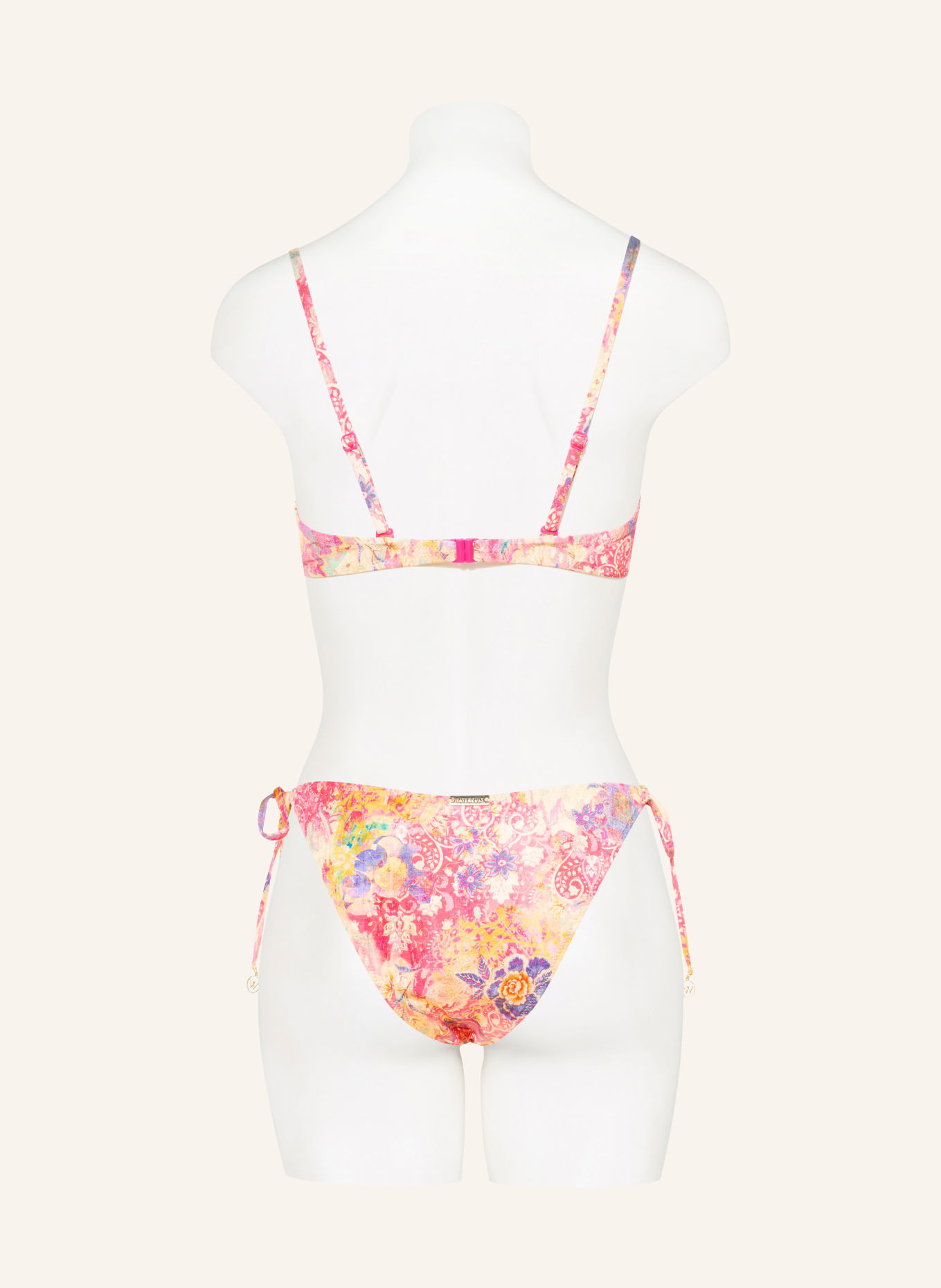 watercult Triangle bikini bottoms ORNAMENT DRIFT: DARK YELLOW / PURPLE / PINK