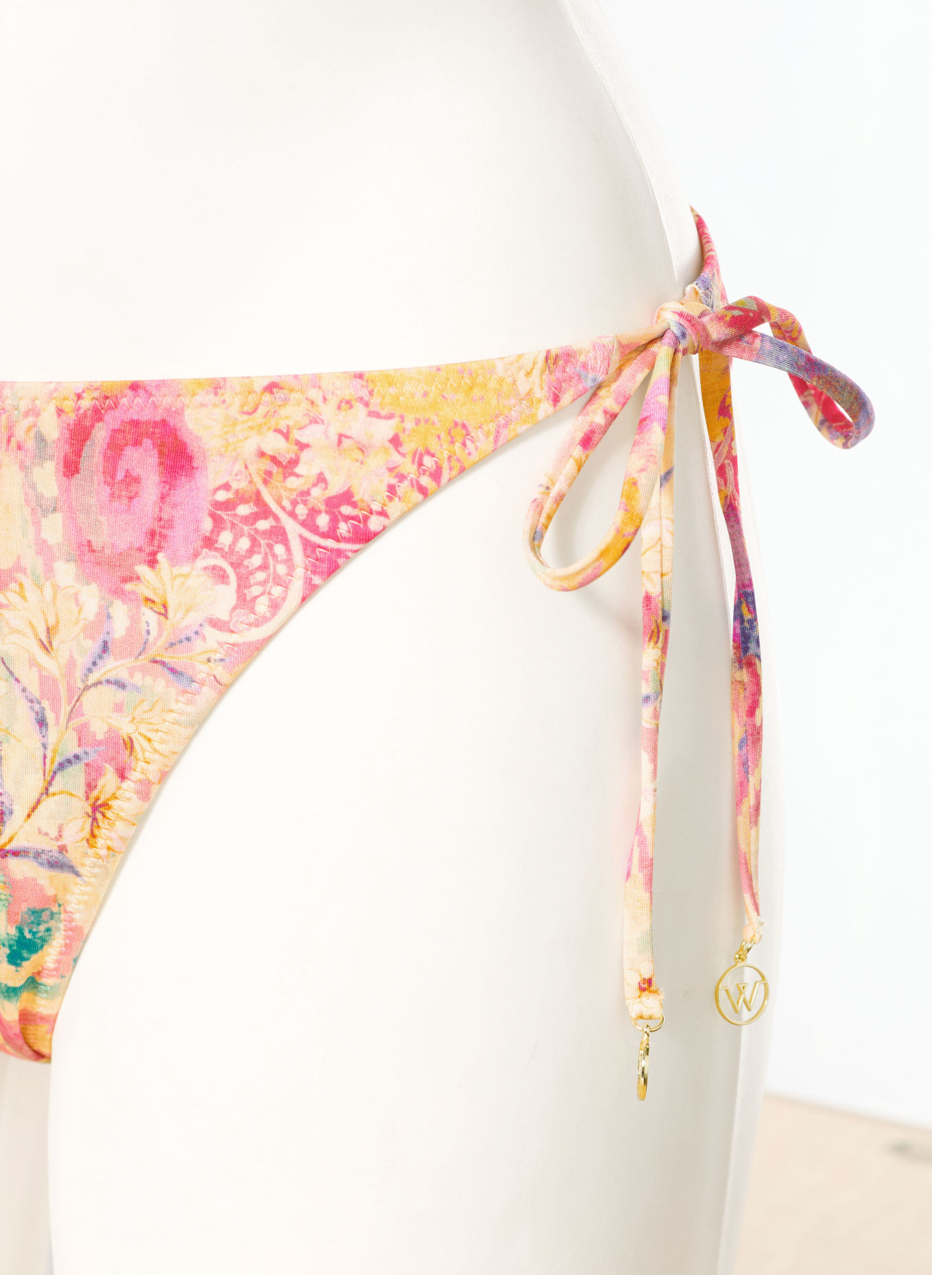 watercult Triangle bikini bottoms ORNAMENT DRIFT: DARK YELLOW / PURPLE / PINK