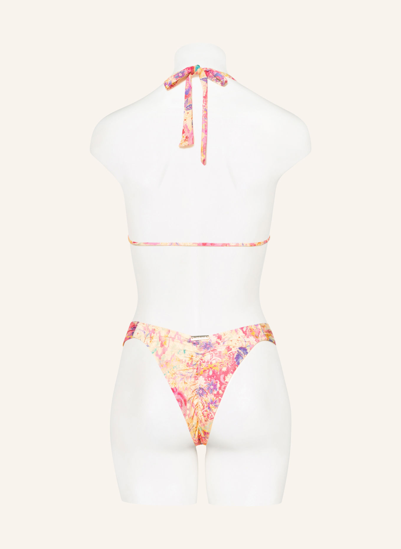 watercult Triangle bikini top ORNAMENT DRIFT: DARK YELLOW / PURPLE / PINK