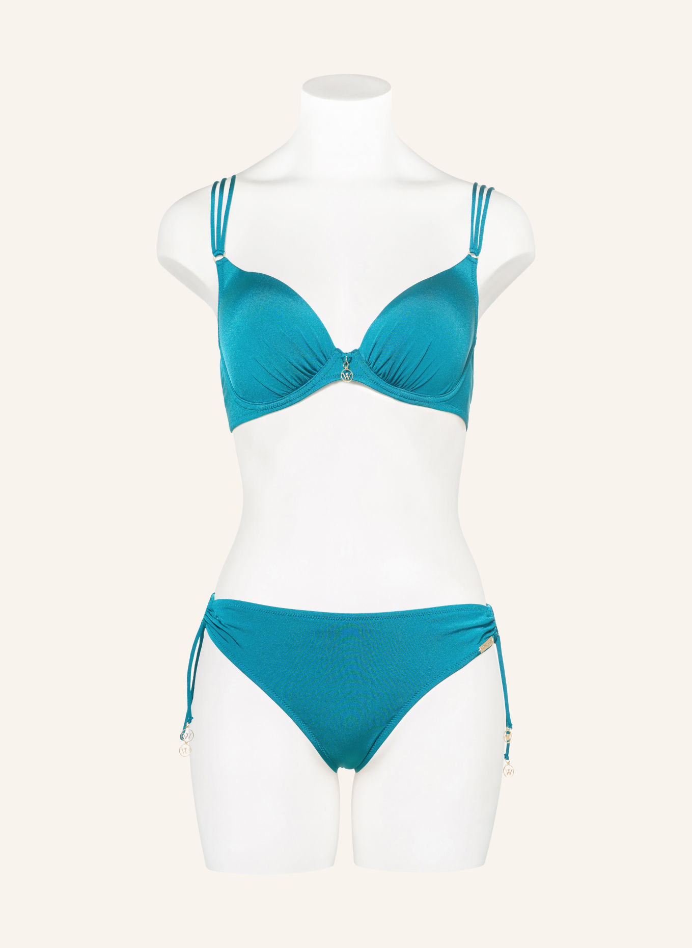 watercult Underwire bikini top SOFT SCULPT: TEAL