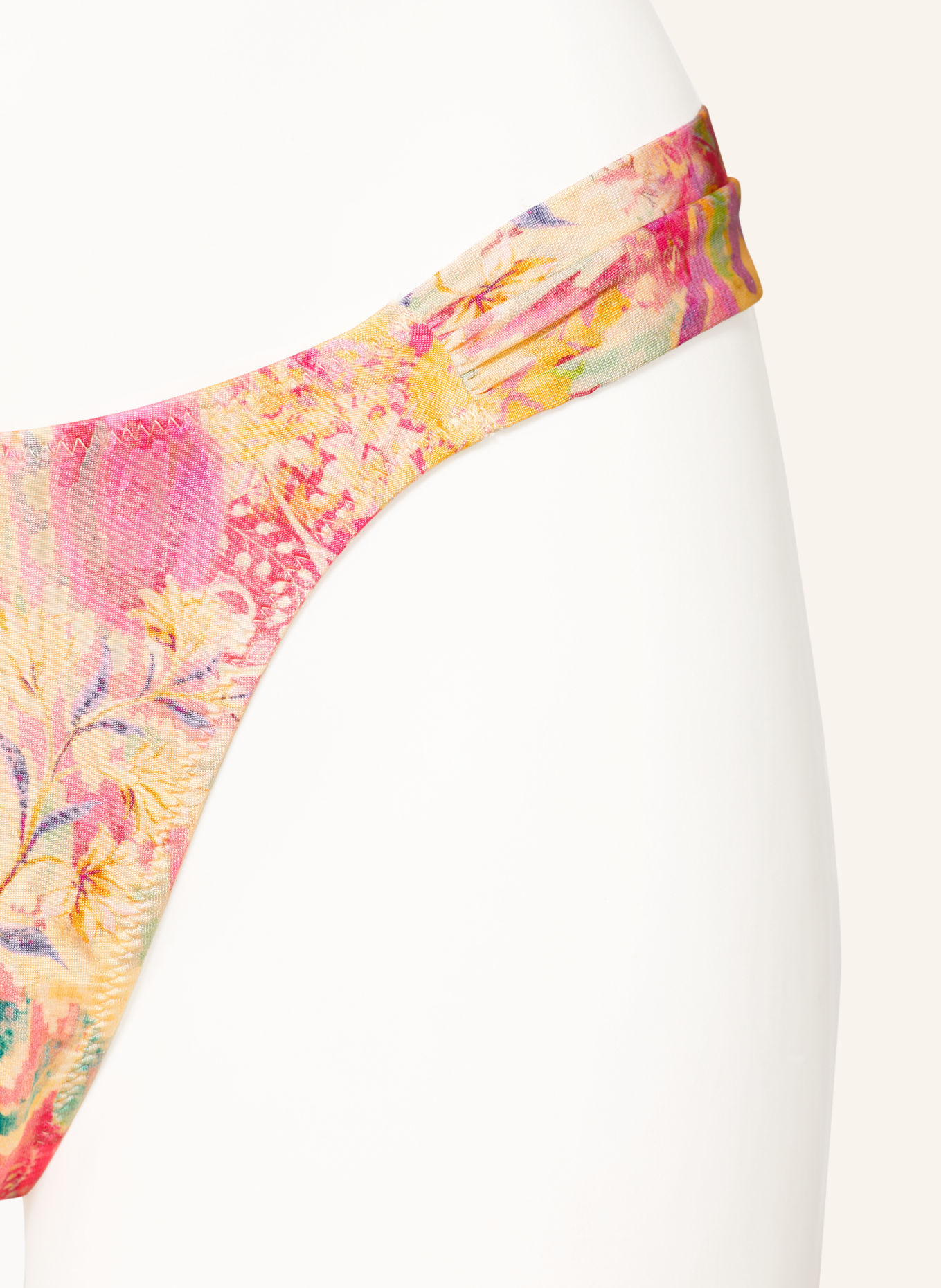 watercult Brazilian bikini bottoms ORNAMENT DRIFT: DARK YELLOW / PURPLE / PINK