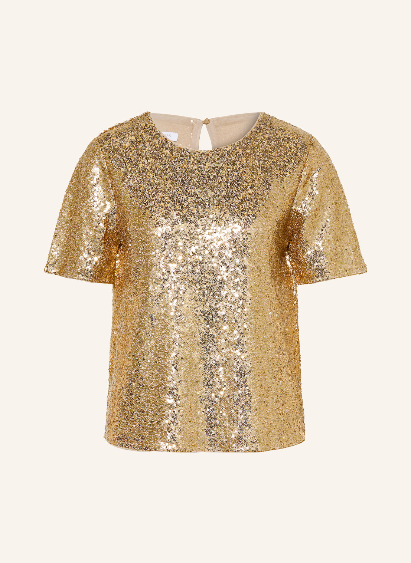 HOBBS LILIBET Shirt blouse with Sequins: GOLD