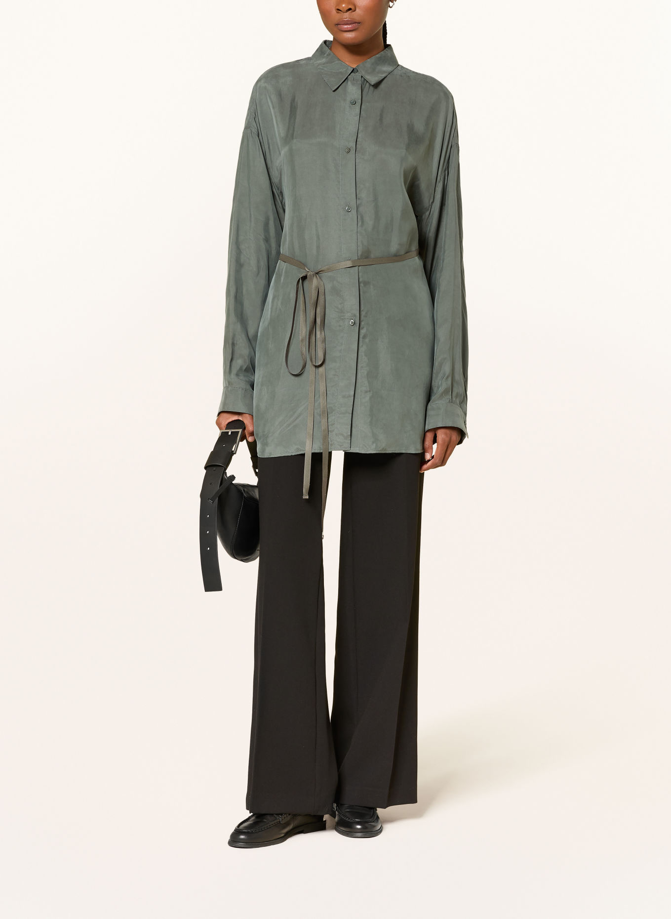 ALLSAINTS ILANA Shirt blouse: DARK GRAY
