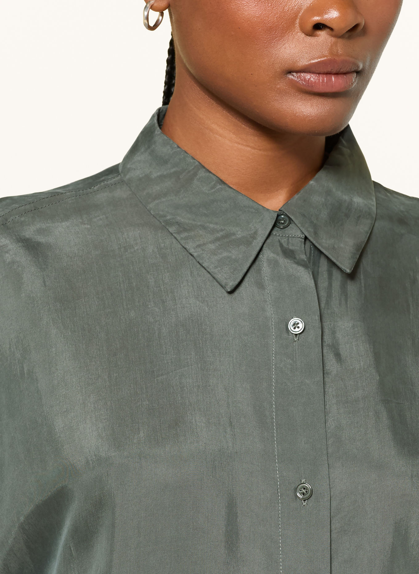 ALLSAINTS ILANA Shirt blouse: DARK GRAY