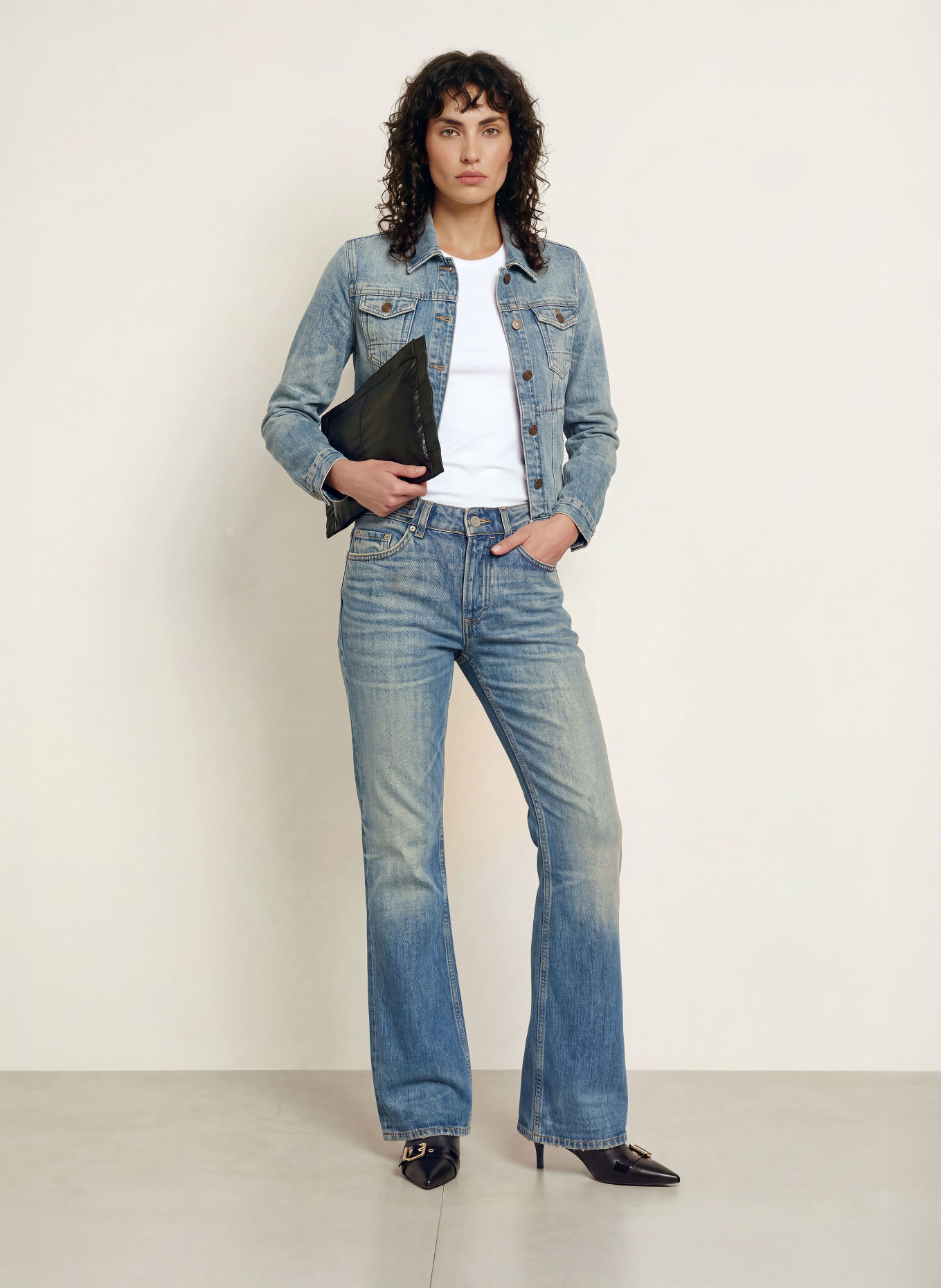 ALLSAINTS Blugi drepți NAT: 10635 TINT LIGHT INDIGO