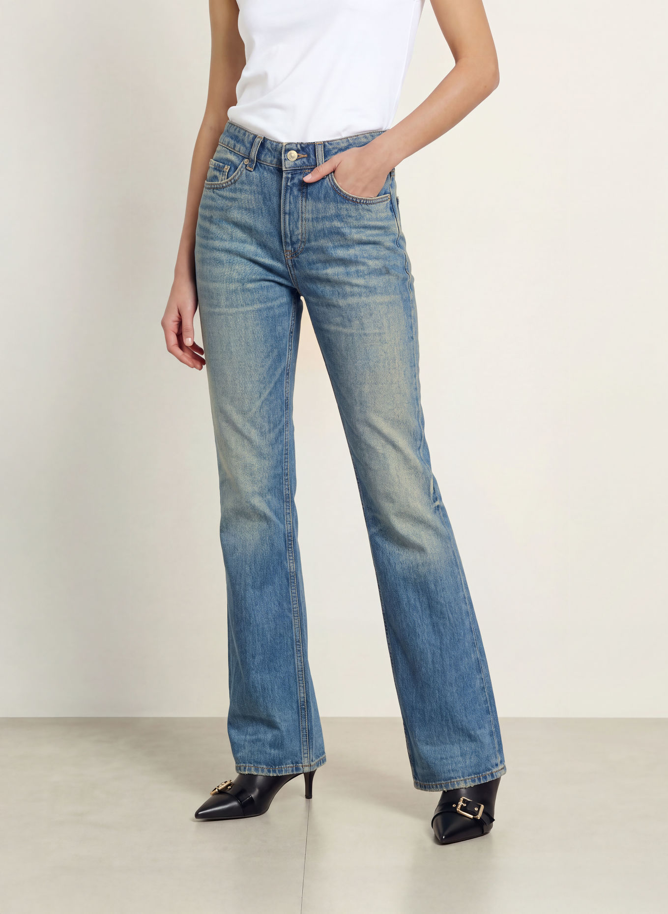 ALLSAINTS Blugi drepți NAT: 10635 TINT LIGHT INDIGO