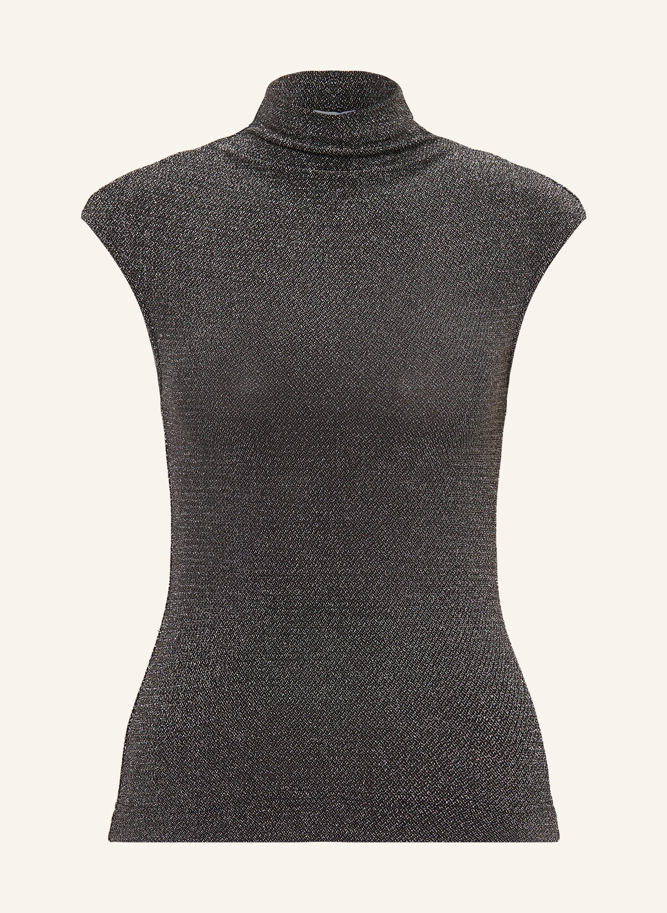 REISS Top SERANNE mit Glitzergarn: SILBER / SCHWARZ