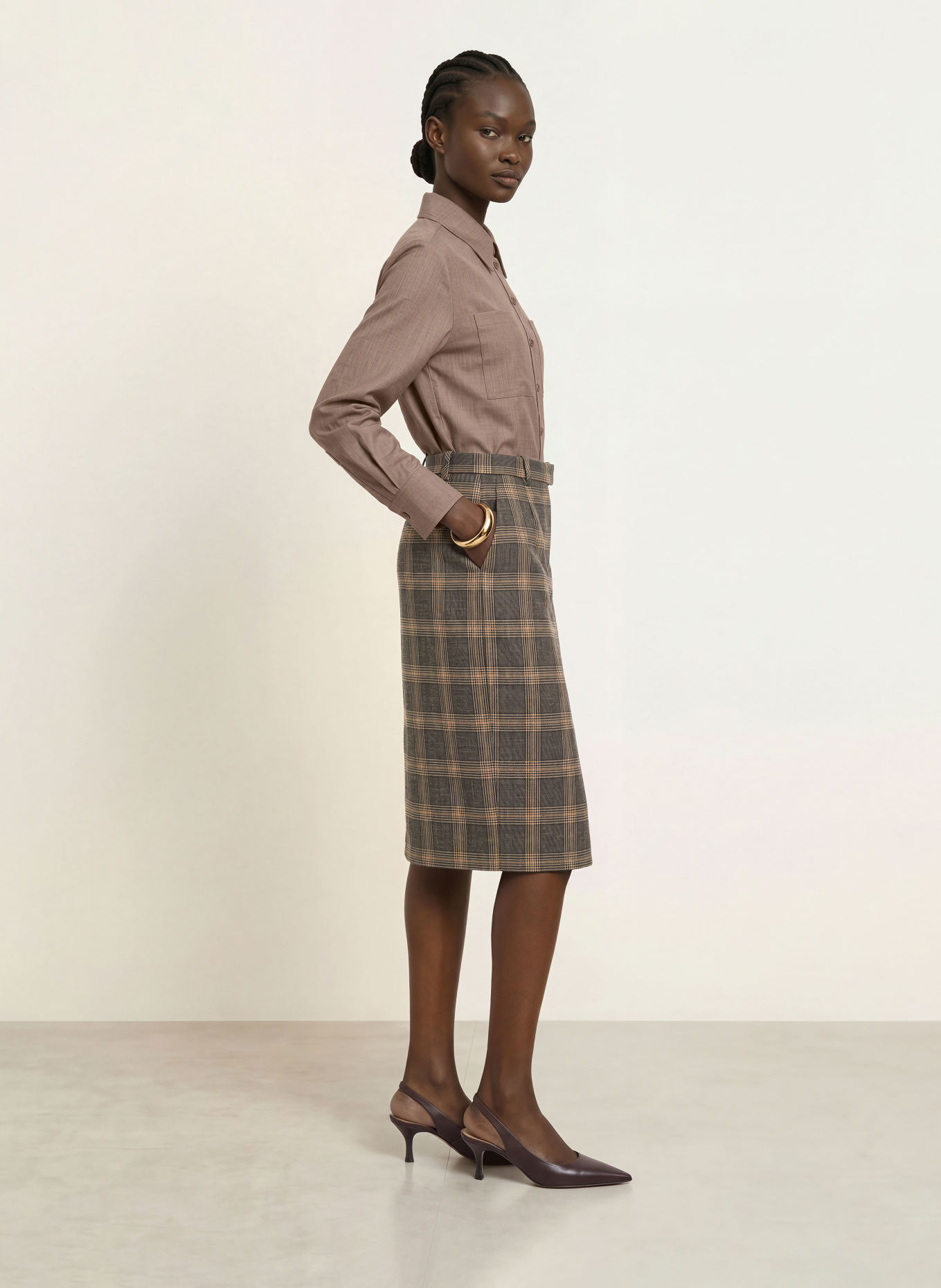 REISS Overhemdblouse ADIE: TAUPE