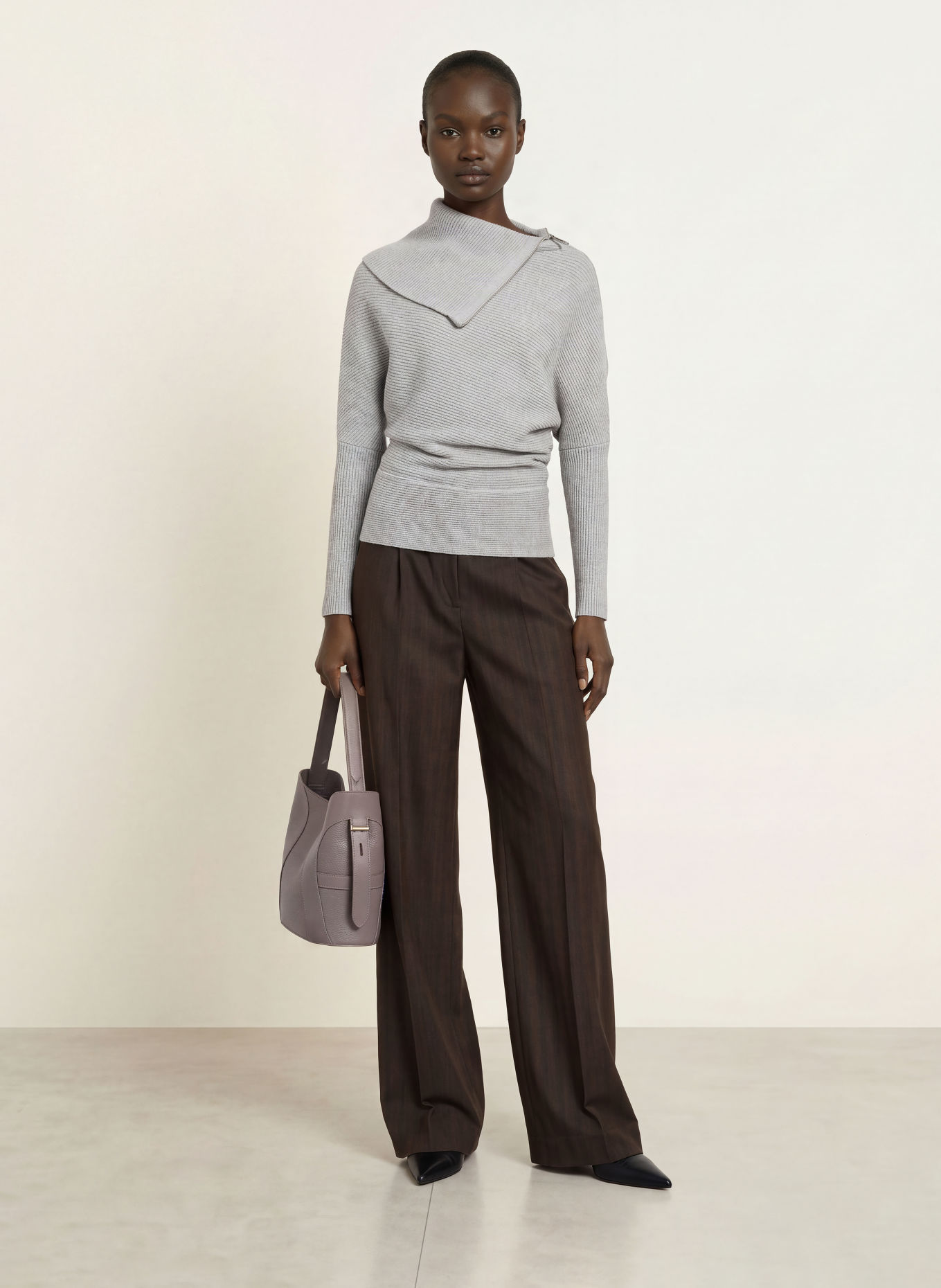 REISS LEENA Sweater: GRAY