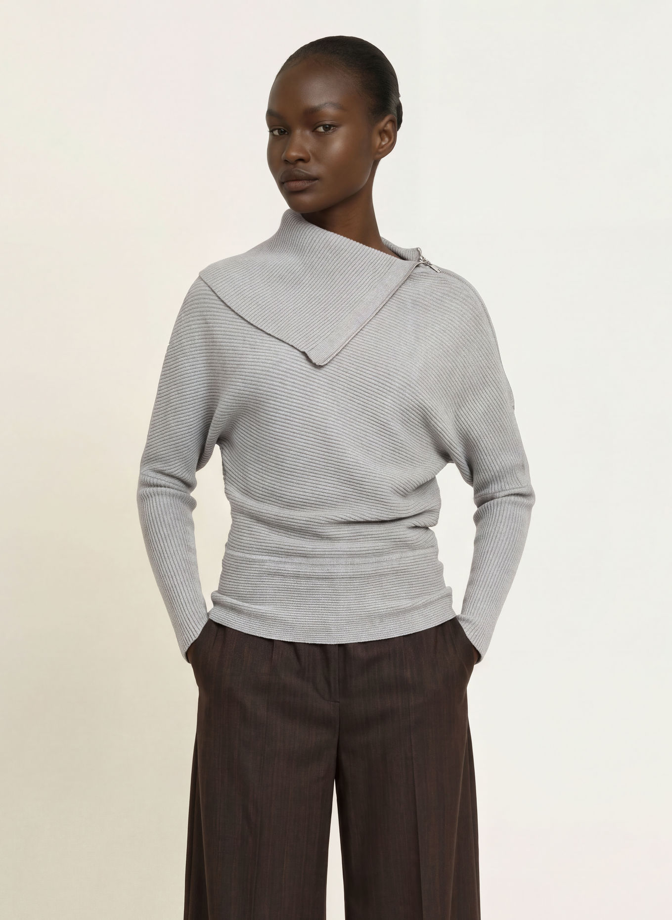 REISS LEENA Sweater: GRAY