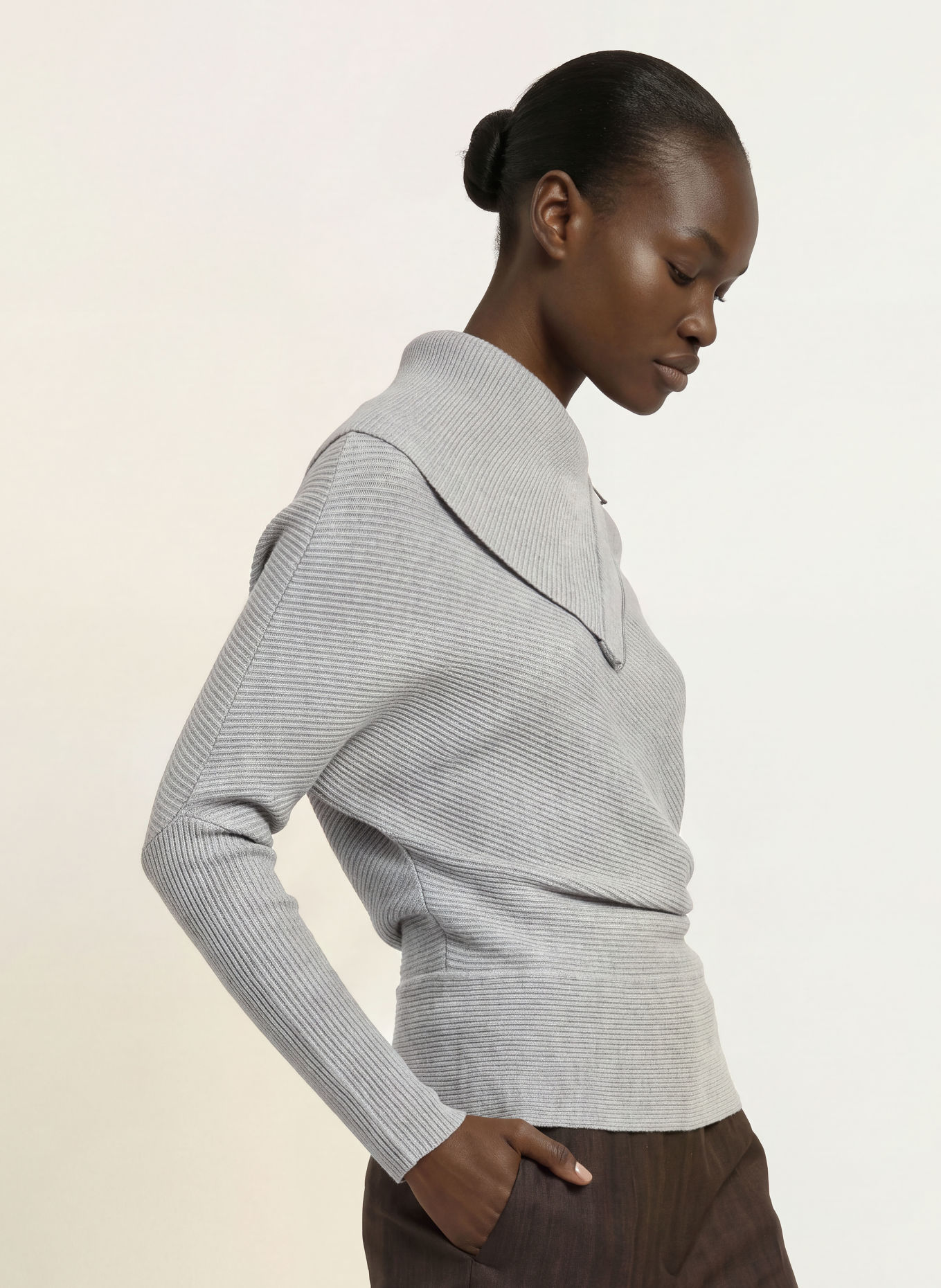 REISS LEENA Sweater: GRAY