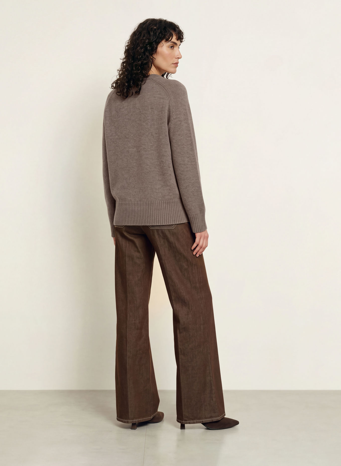 REISS RILEY Sweater: TAUPE