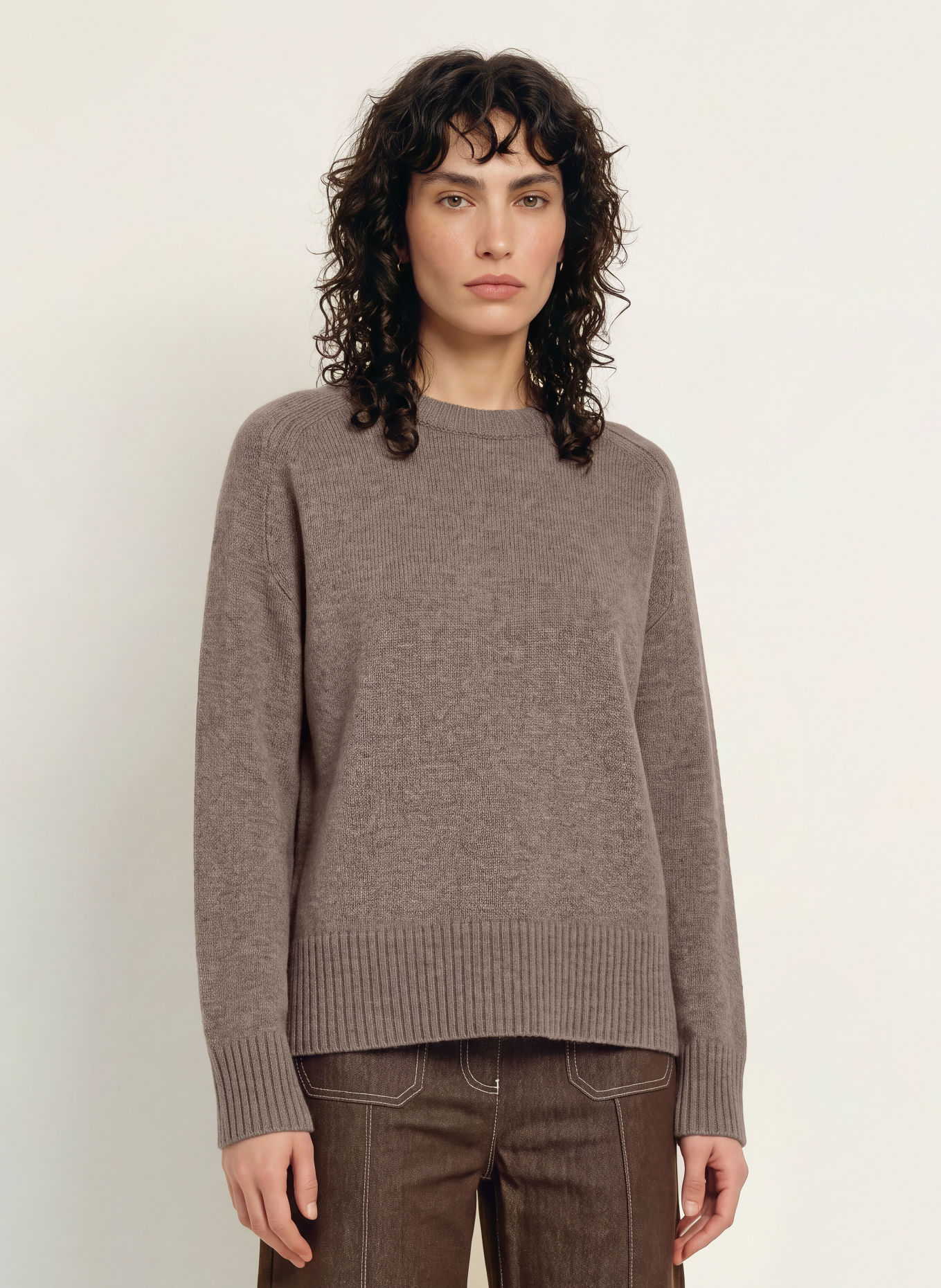 REISS RILEY Sweater: TAUPE