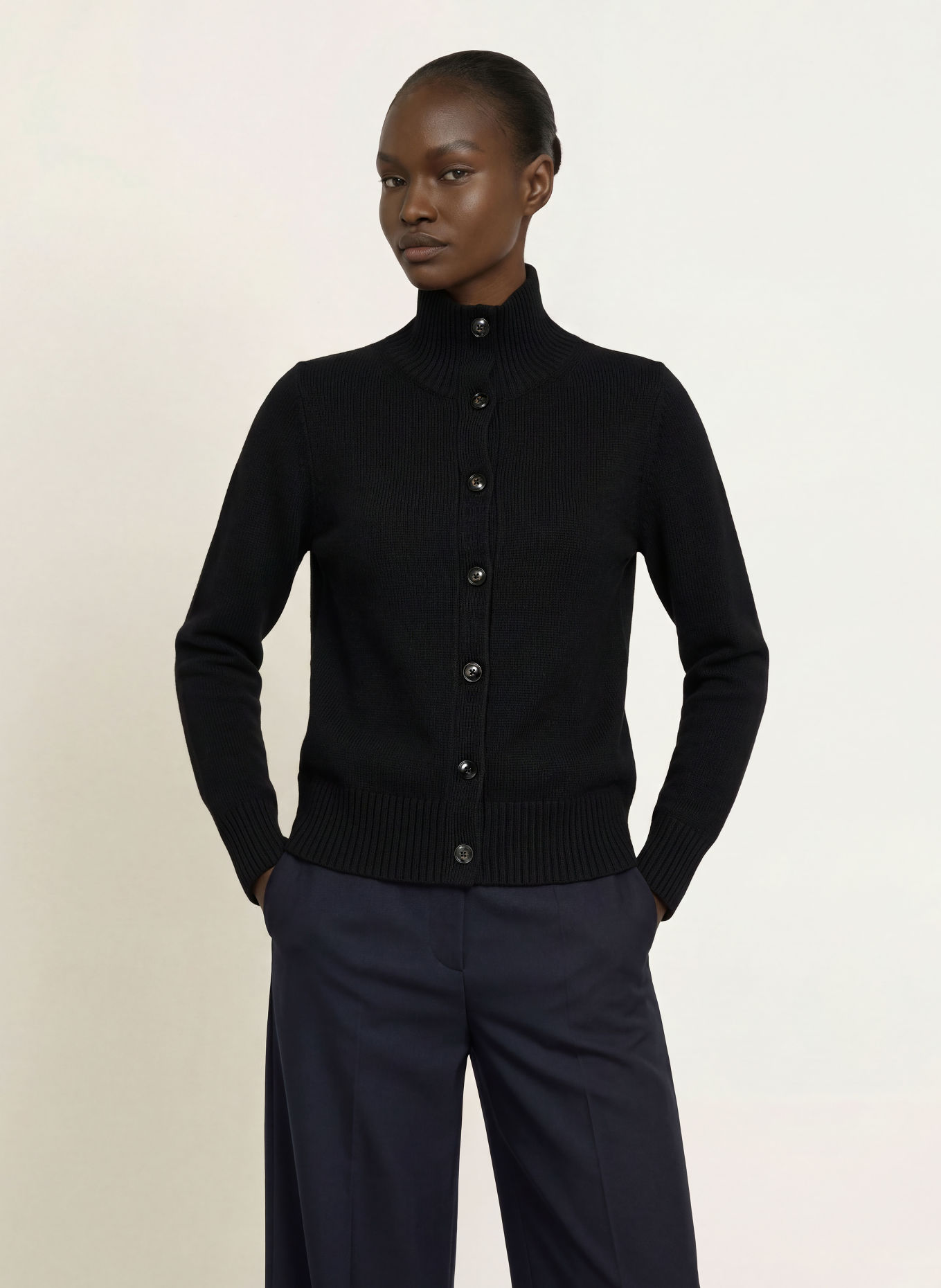 REISS Vest CHARLY: ZWART