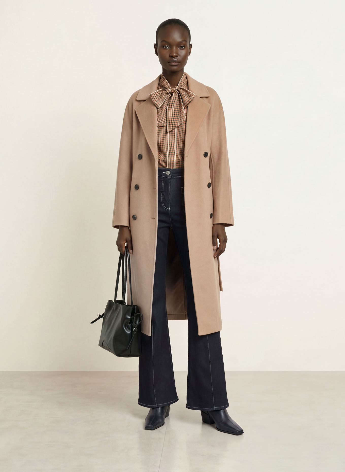 REISS Palton MARINA: CAMEL