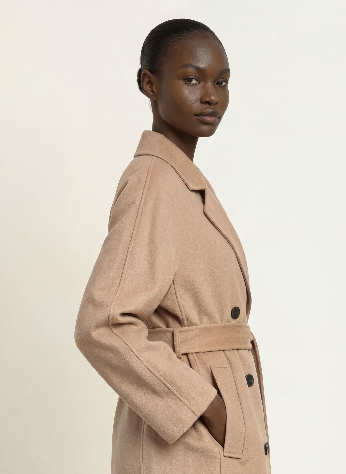 REISS Palton MARINA: CAMEL