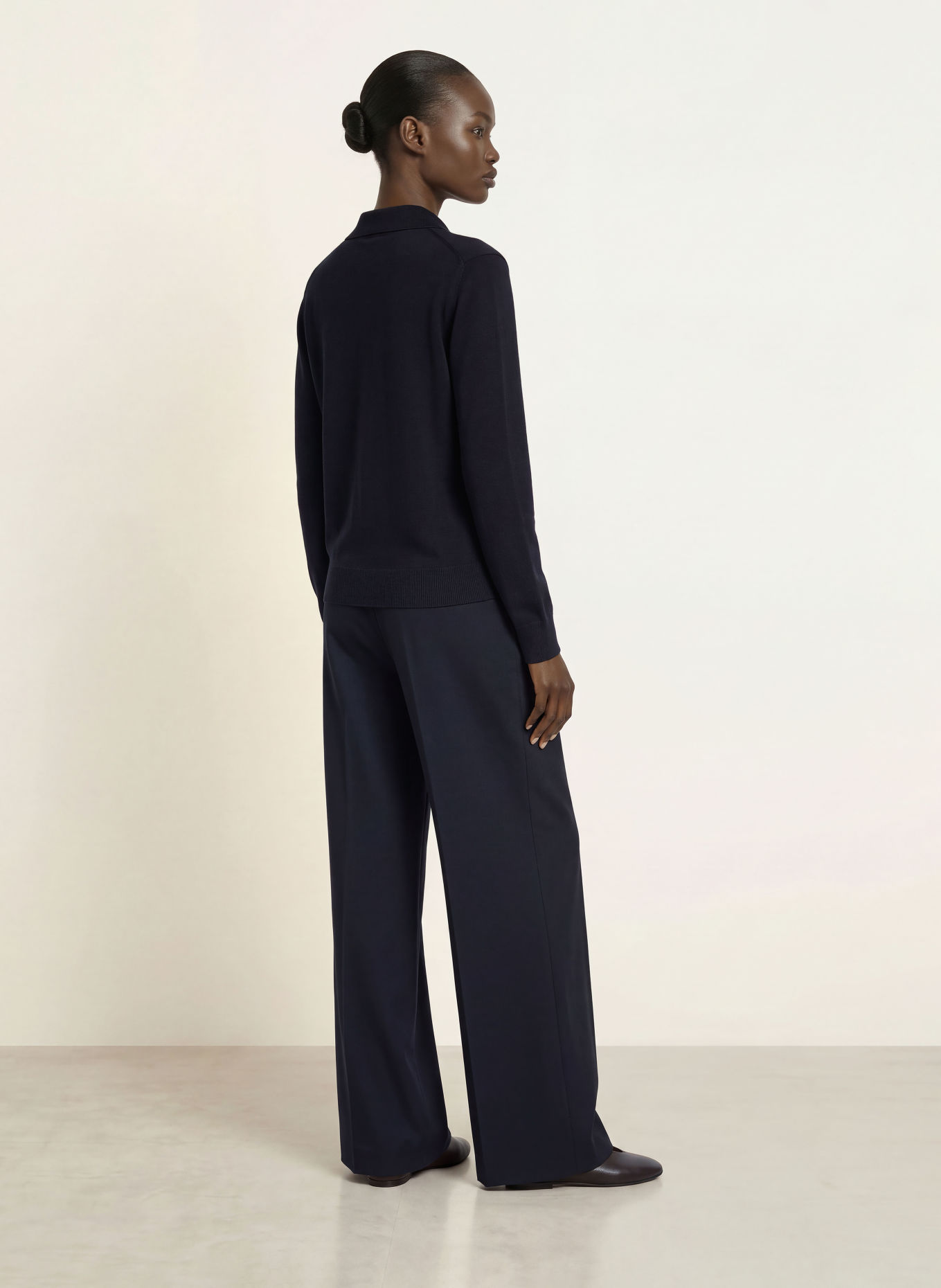 REISS GALE Cardigan: DARK BLUE