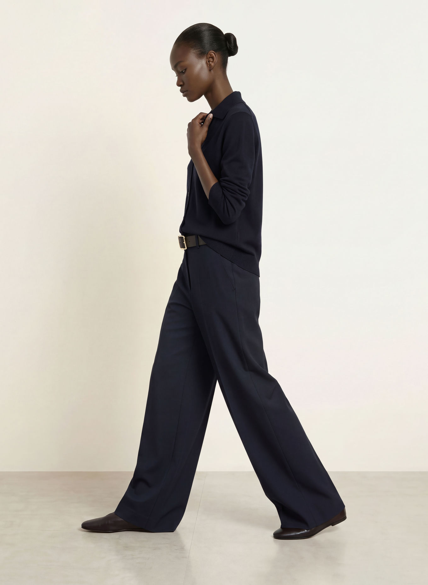 REISS GALE Cardigan: DARK BLUE
