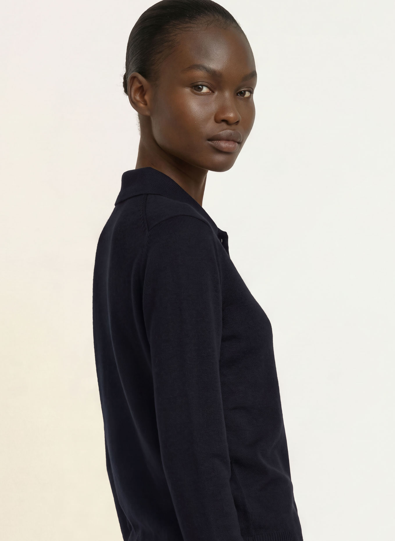 REISS GALE Cardigan: DARK BLUE