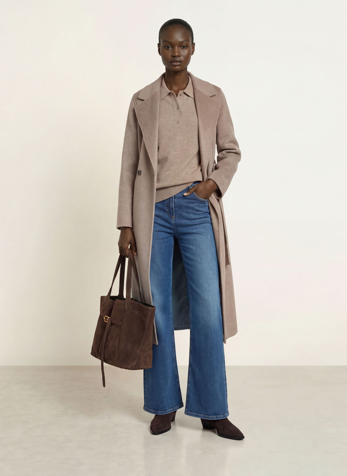 REISS Palton THEA: TAUPE