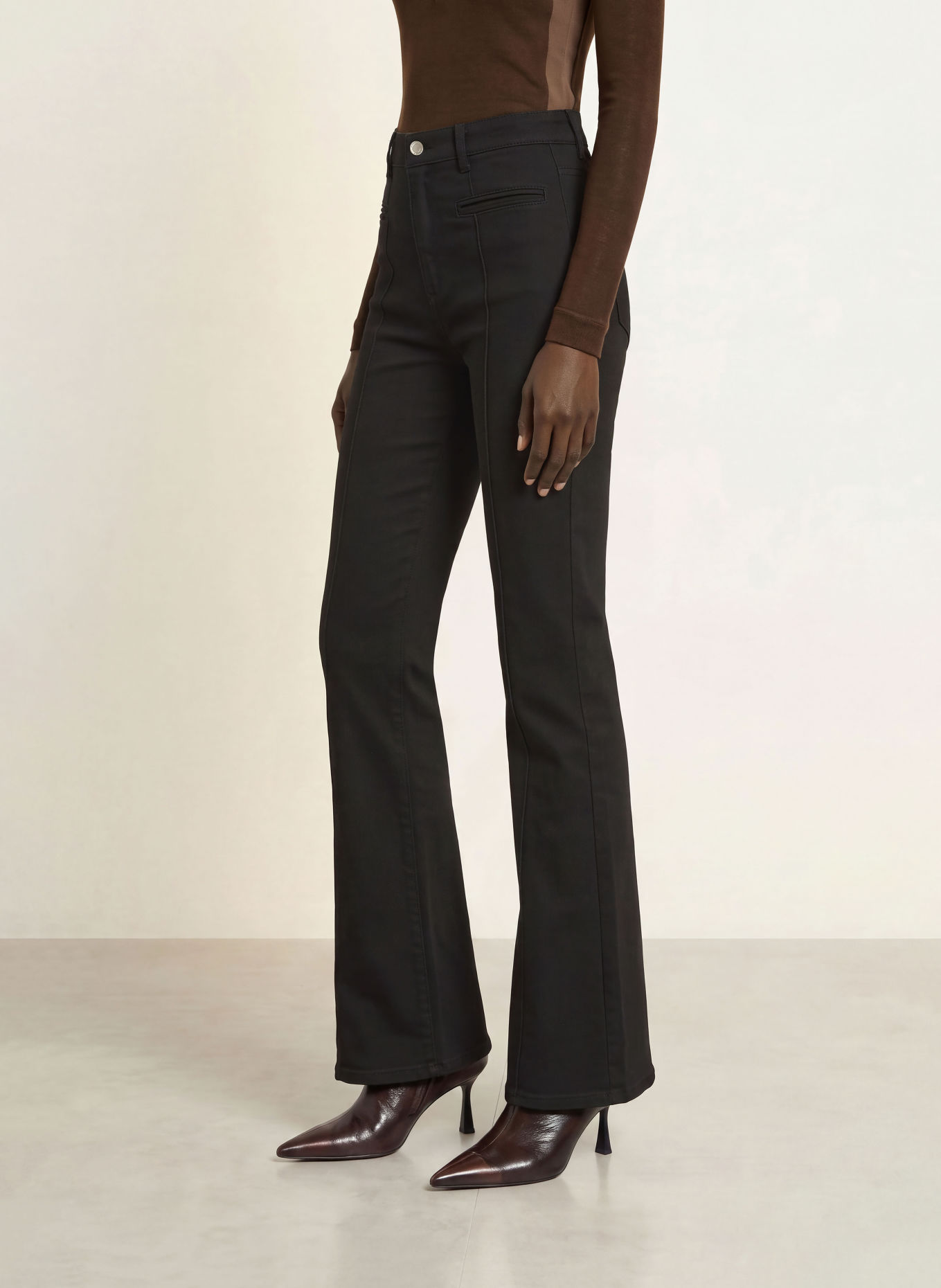 REISS Jeansy flared CLAUDE: 20 BLACK