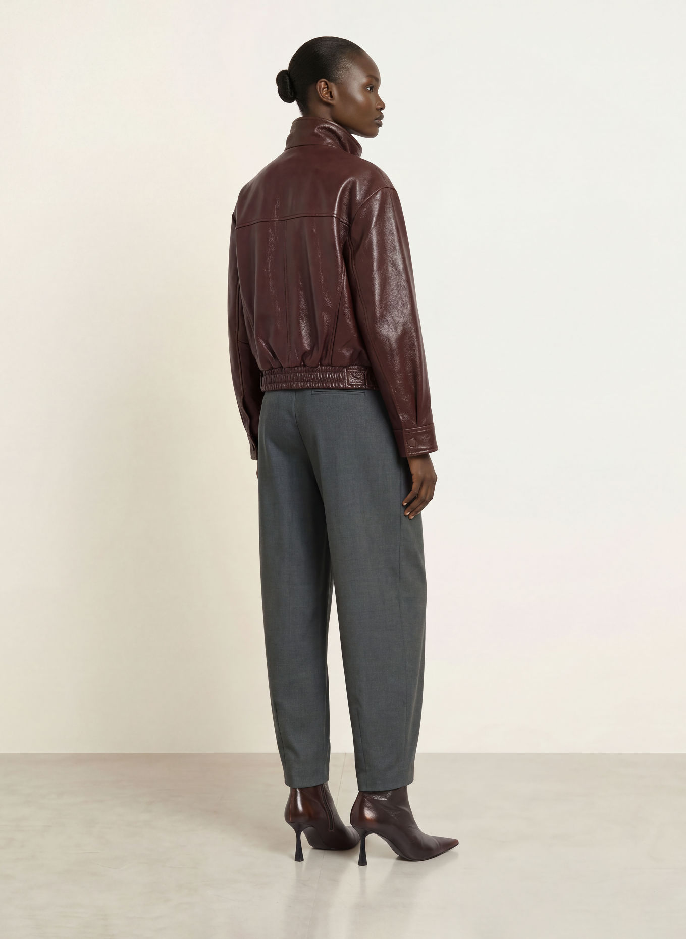 REISS ARIES Trousers: DARK GRAY