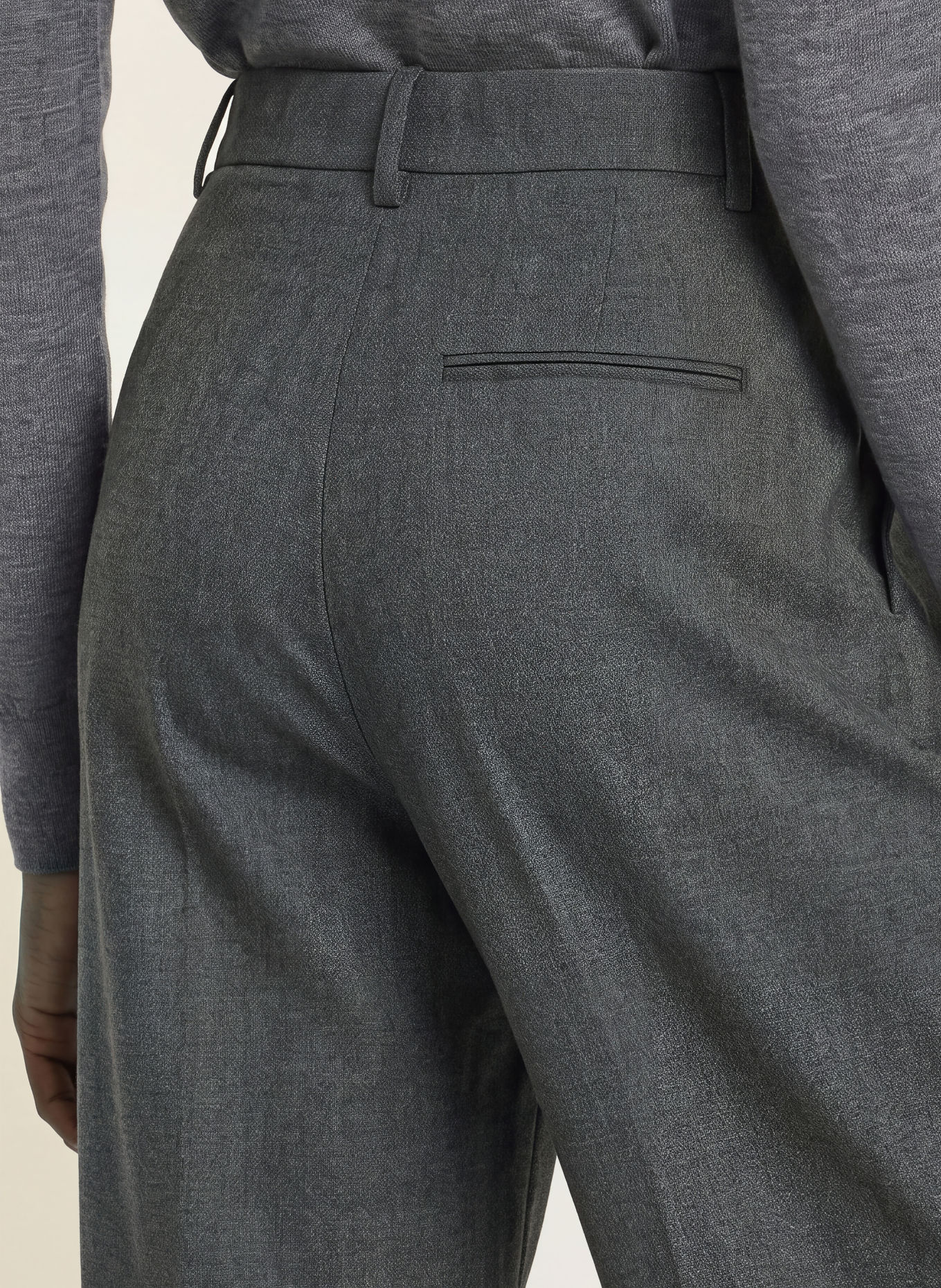 REISS ARIES Trousers: DARK GRAY