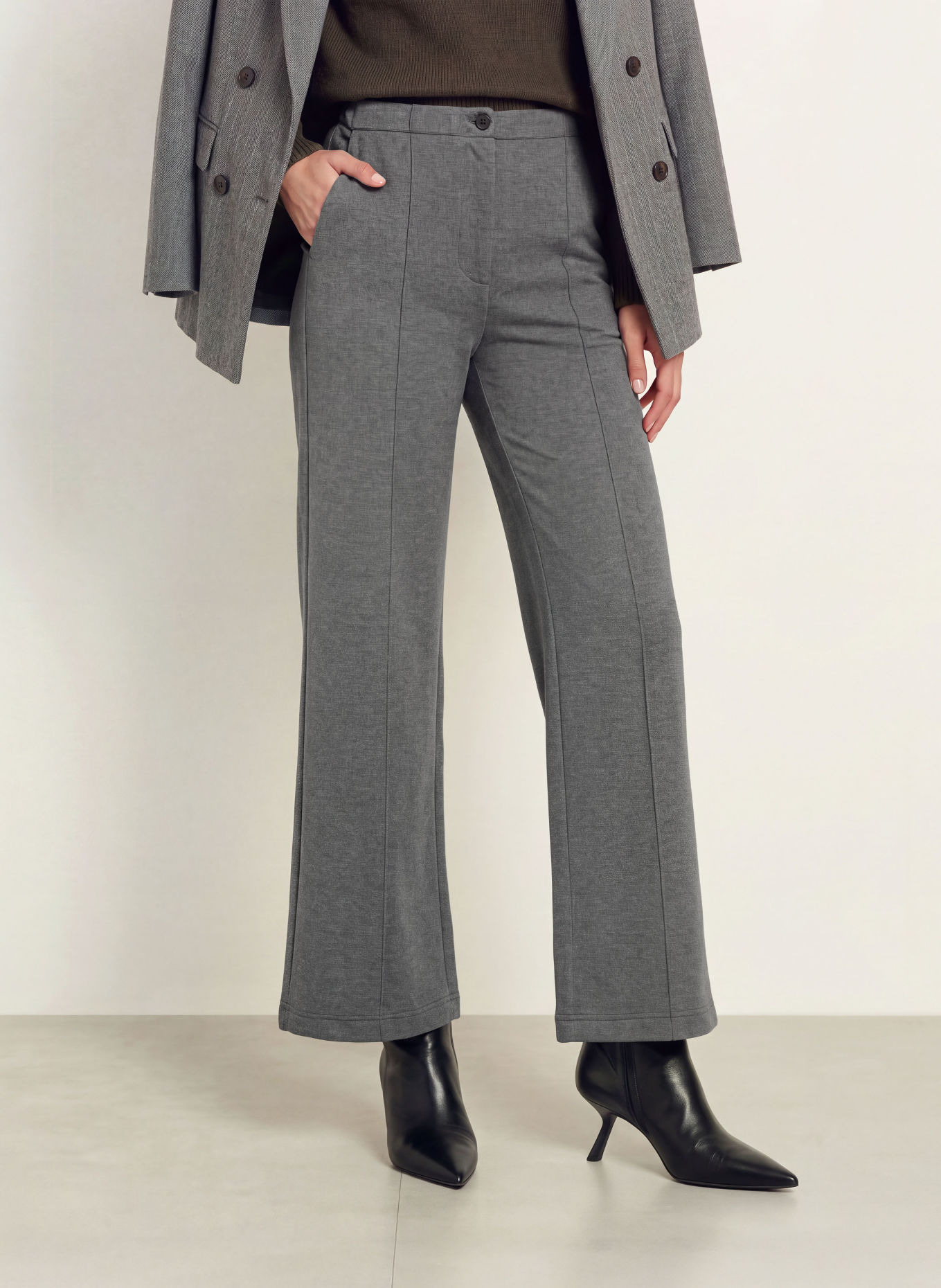 REISS Jerseyhose LAYLA: GRAU