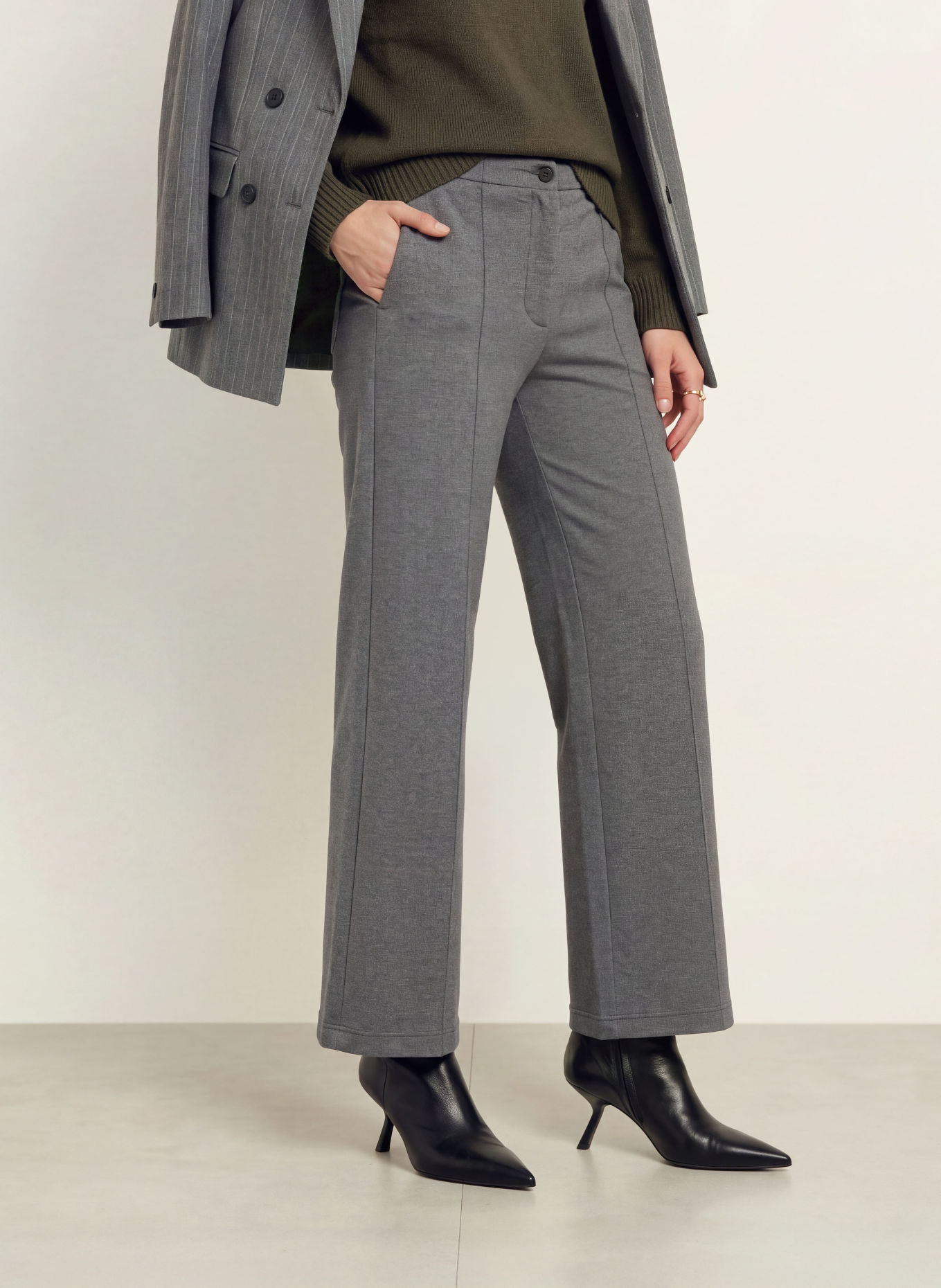 REISS Jerseyhose LAYLA: GRAU