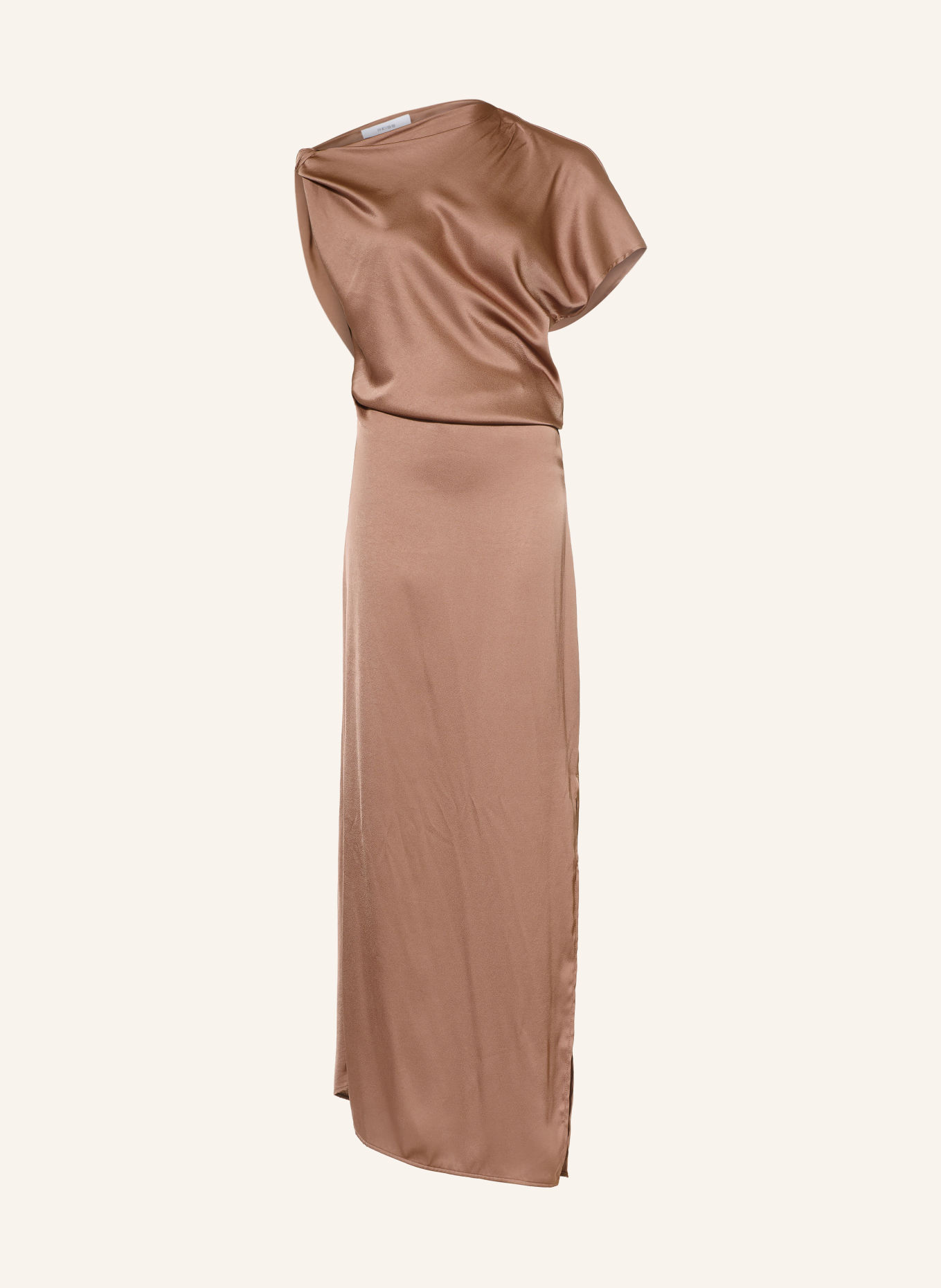 REISS PAIGE Satin Dress: TAUPE